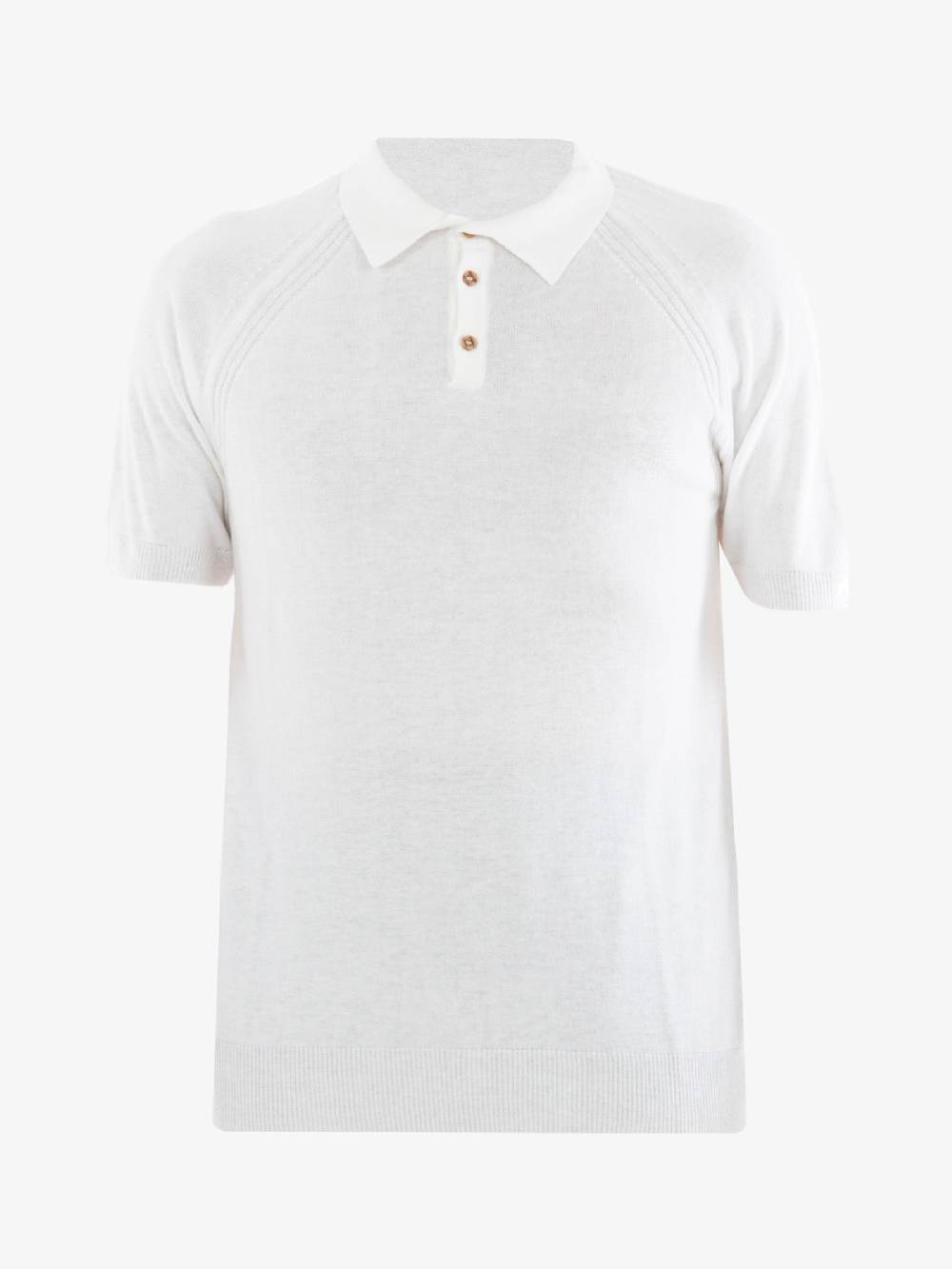 PRIME Polo a maniche corte MA07 uomo in cotone bianco