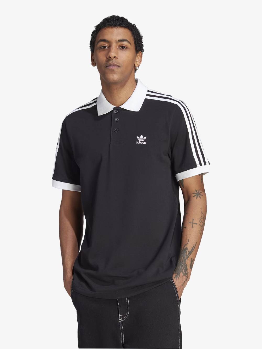 ADIDAS Polo ADICOLOR CLASSICS 3-STRIPES IL2501 Uomo Cotone Nero