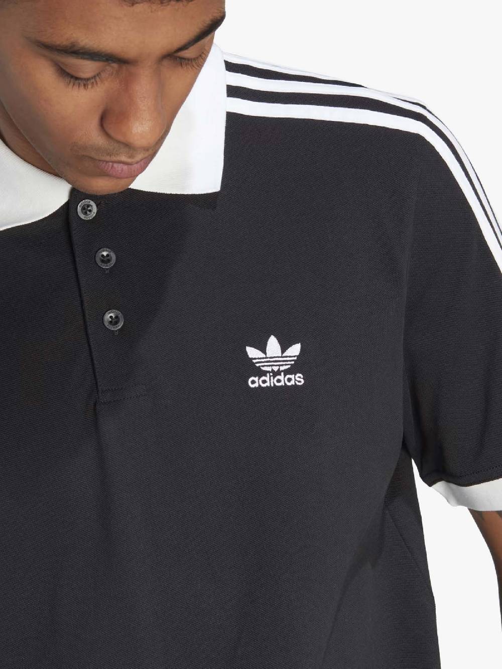 ADIDAS Polo ADICOLOR CLASSICS 3-STRIPES IL2501 Uomo Cotone Nero