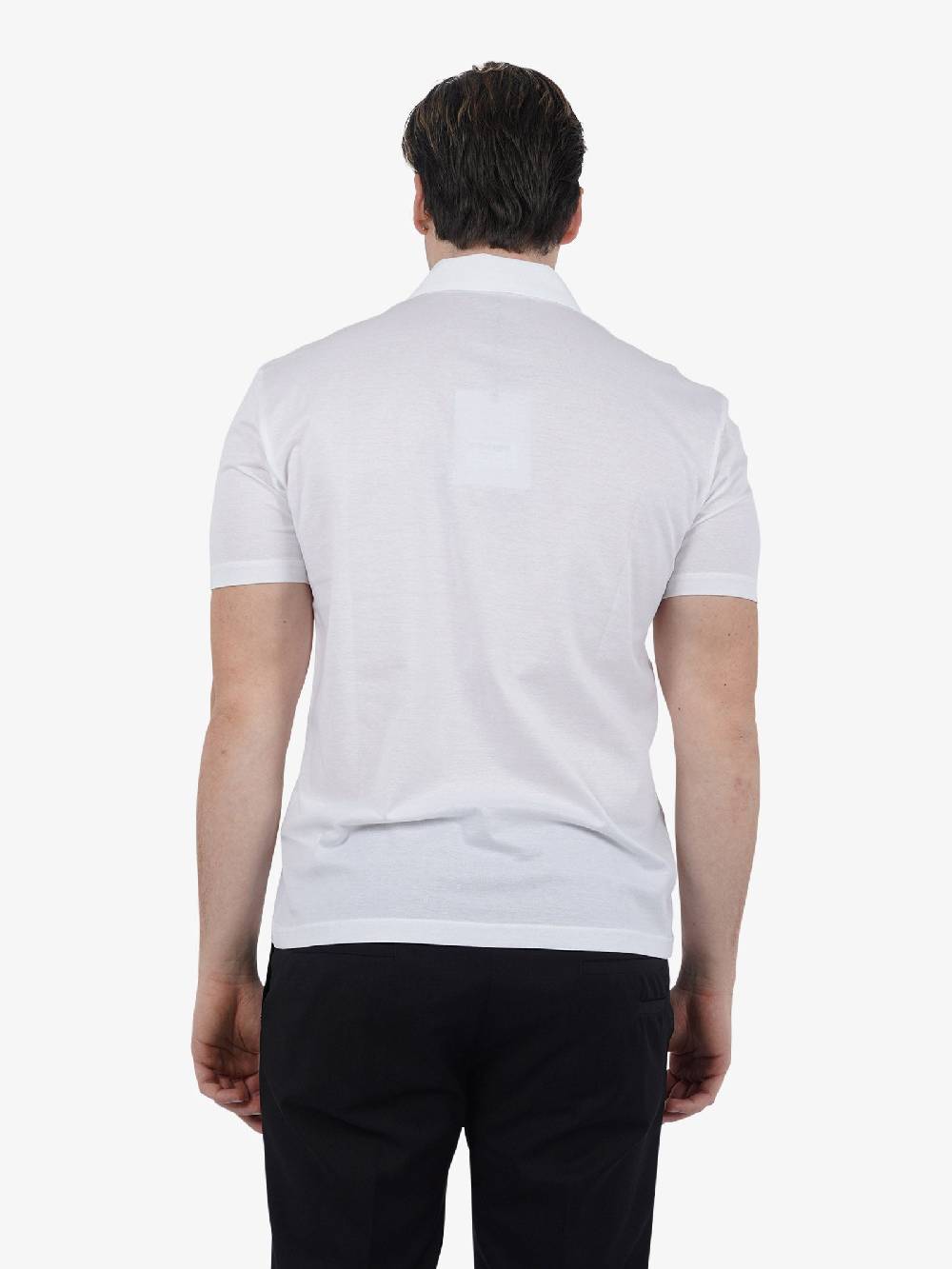 LOW BRAND Polo B230 Zip Piquet L1TSS246520 Uomo Cotone Bianco