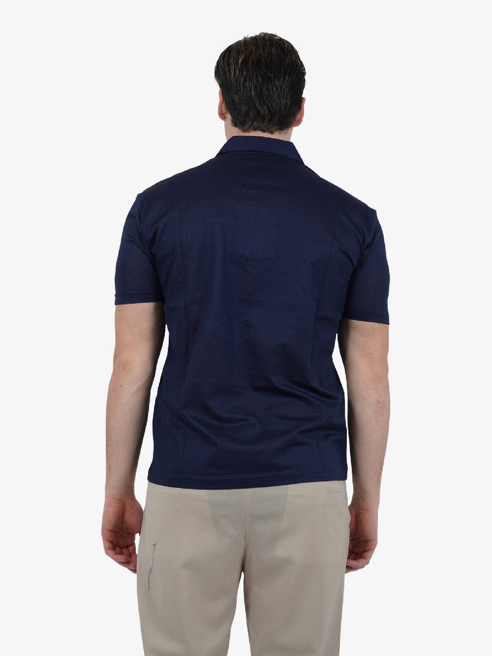 LOW BRAND Polo B230 Zip Piquet L1TSS246520 Uomo Cotone Blu