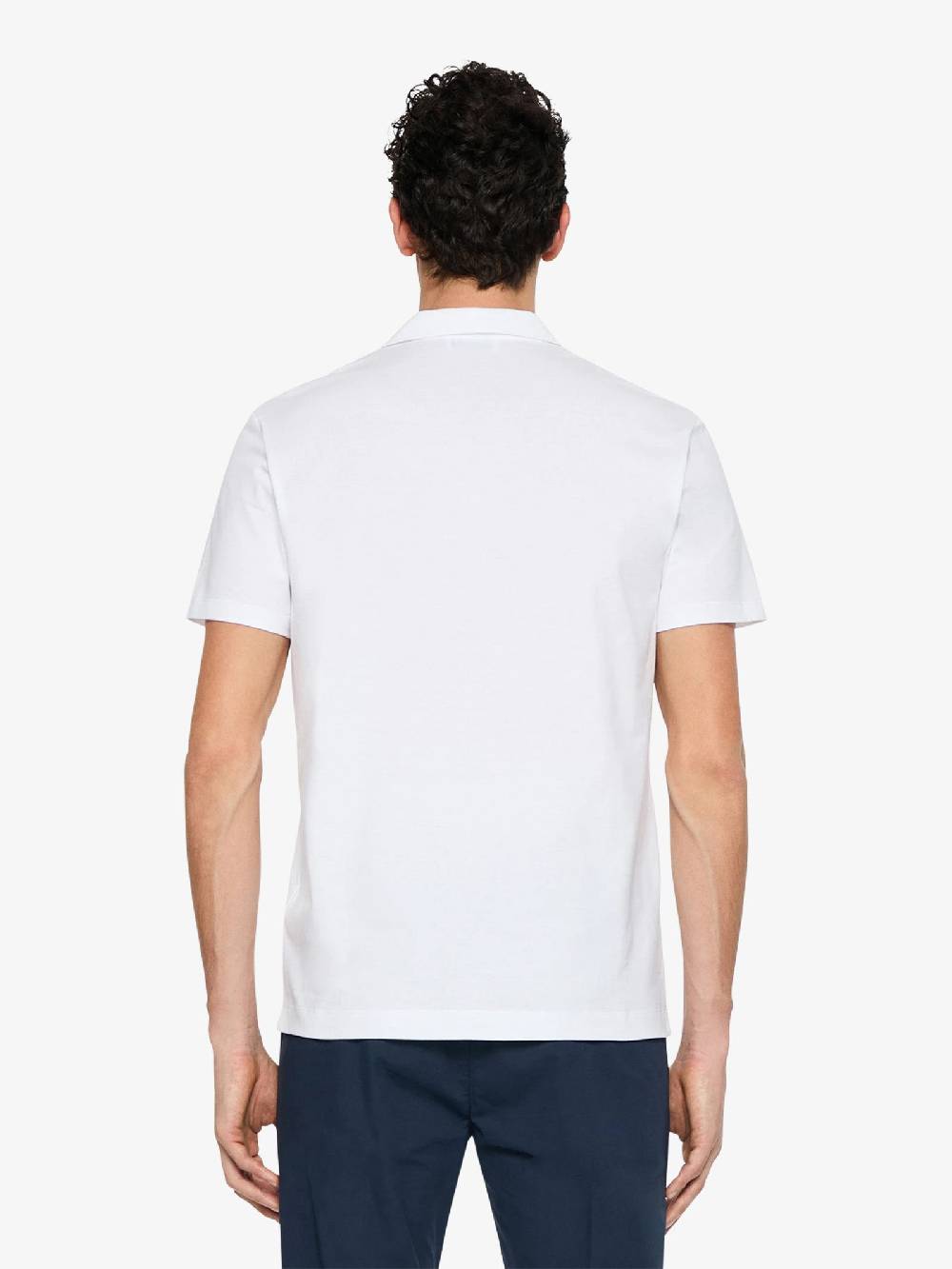 DONDUP Polo In Jersey US330 JF0271U XXX DU Uomo Cotone Bianco