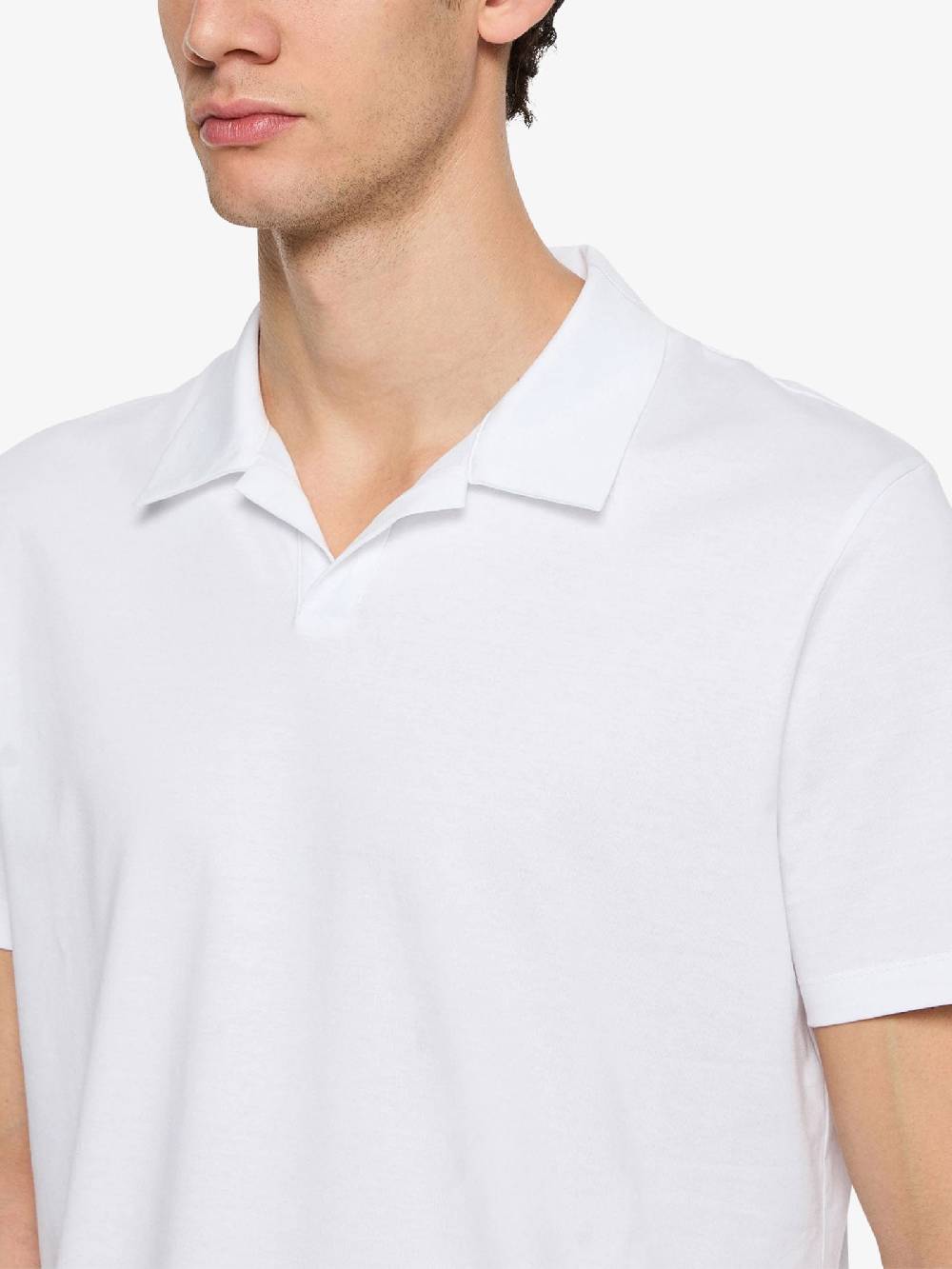 DONDUP Polo In Jersey US330 JF0271U XXX DU Uomo Cotone Bianco