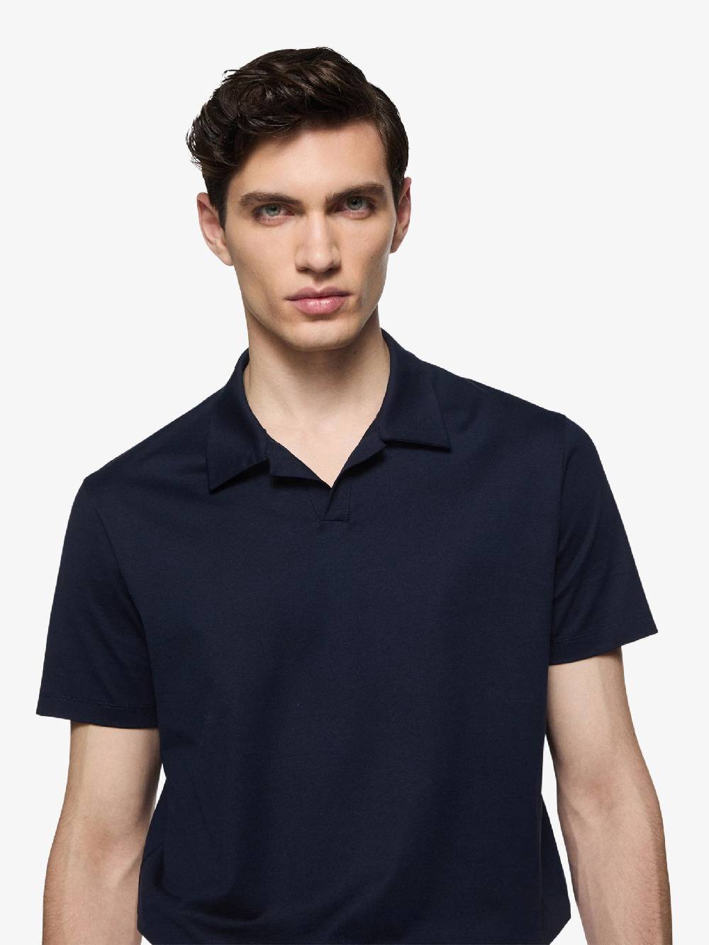DONDUP Polo In Jersey US330 JF0271U XXX DU Uomo Cotone Blu