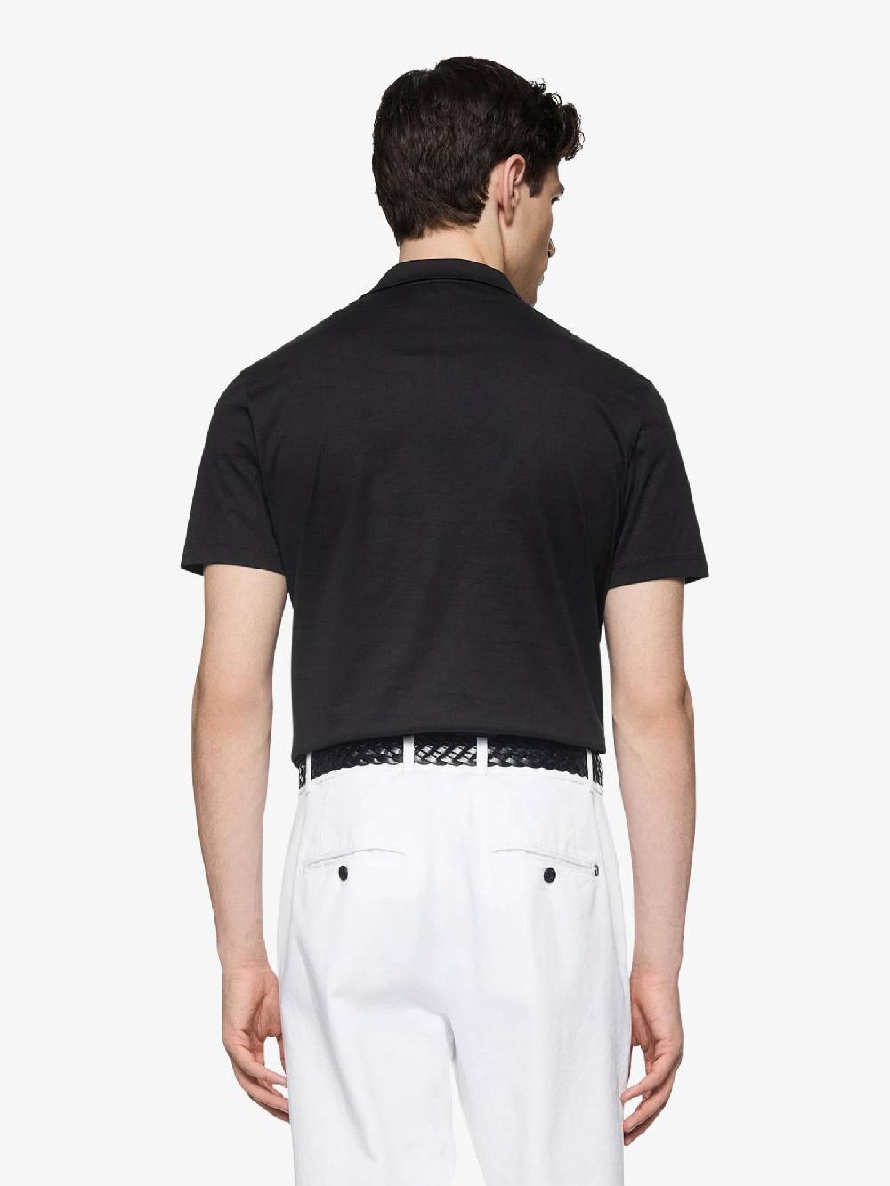 DONDUP Polo In Jersey US330 JF0271U XXX DU Uomo Cotone Nero