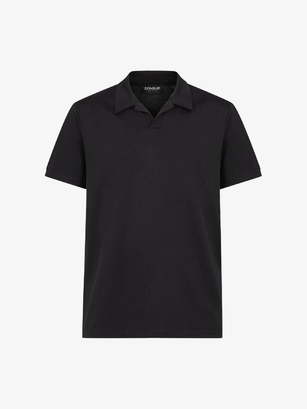 DONDUP Polo in jersey US330 JF0271U XXX DU uomo cotone nero