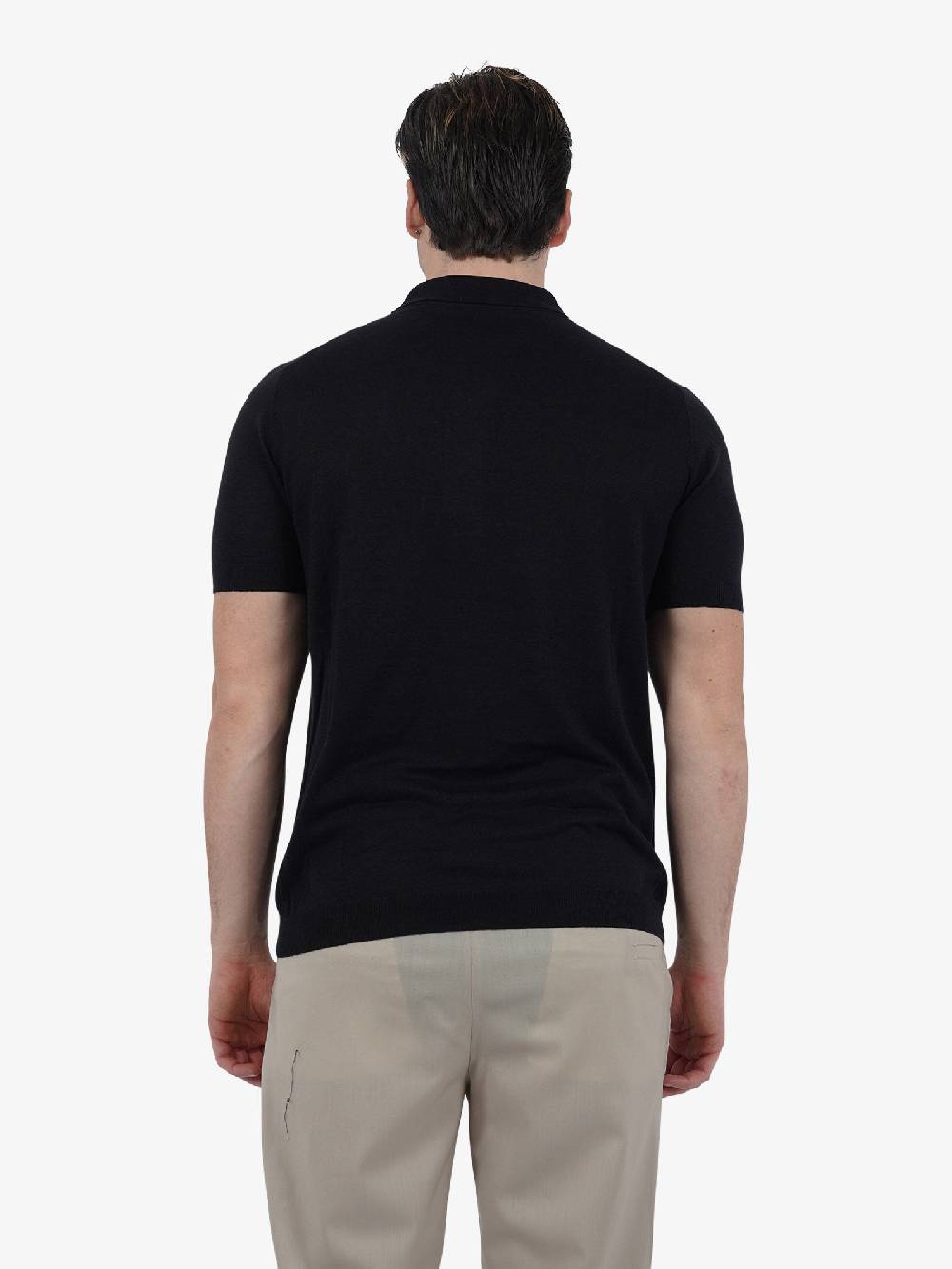 LOW BRAND Polo K148 Jumper L1MSS246671 Uomo Seta Nero