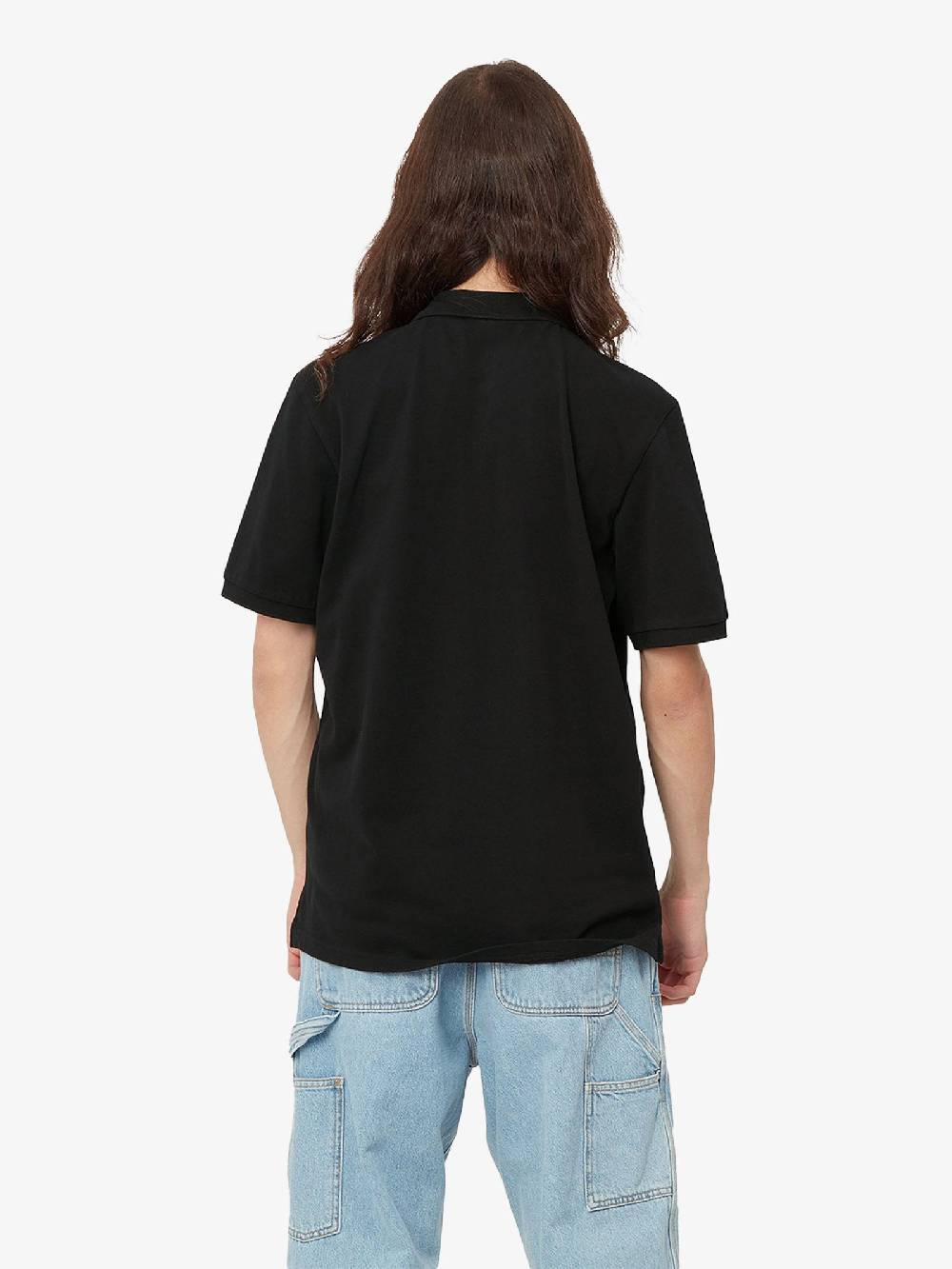 CARHARTT WIP Polo S/S Chase Pique I023807_00F_XX Uomo In Cotone Nero