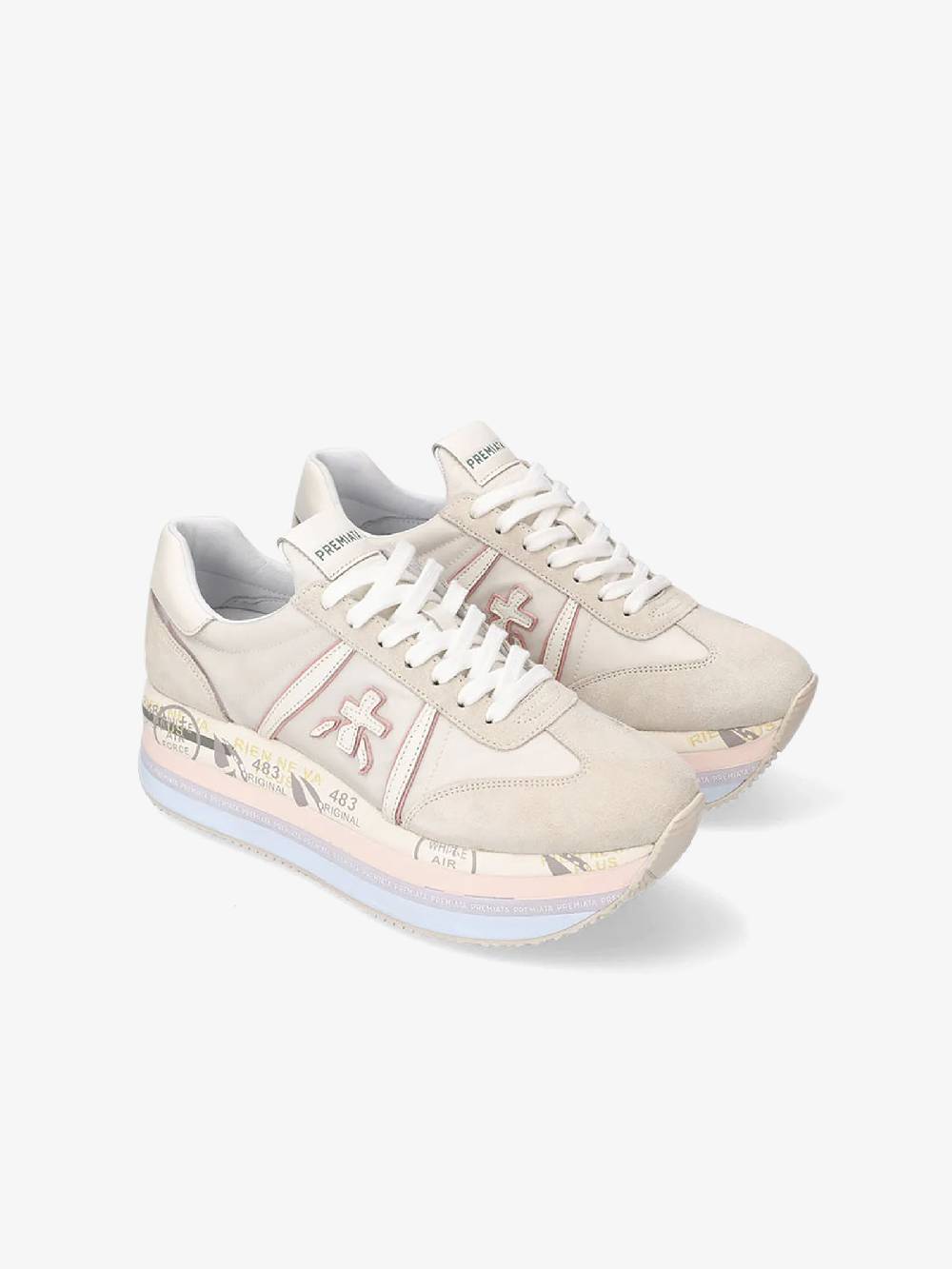 PREMIATA Sneakers BETH 6234 Donna Pelle Beige