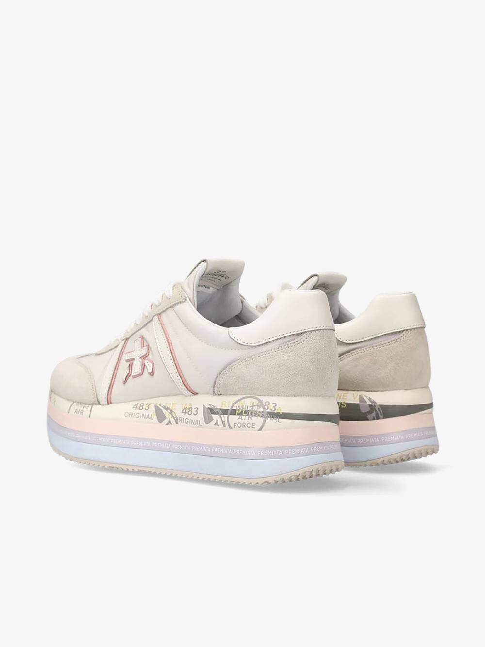 PREMIATA Sneakers BETH 6234 Donna Pelle Beige