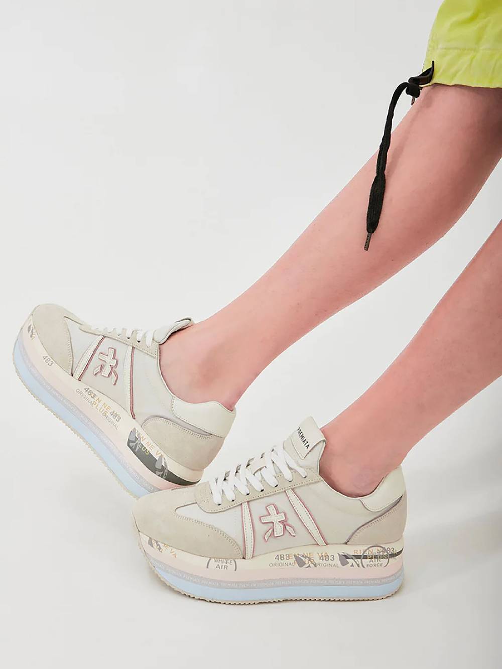 PREMIATA Sneakers BETH 6234 Donna Pelle Beige