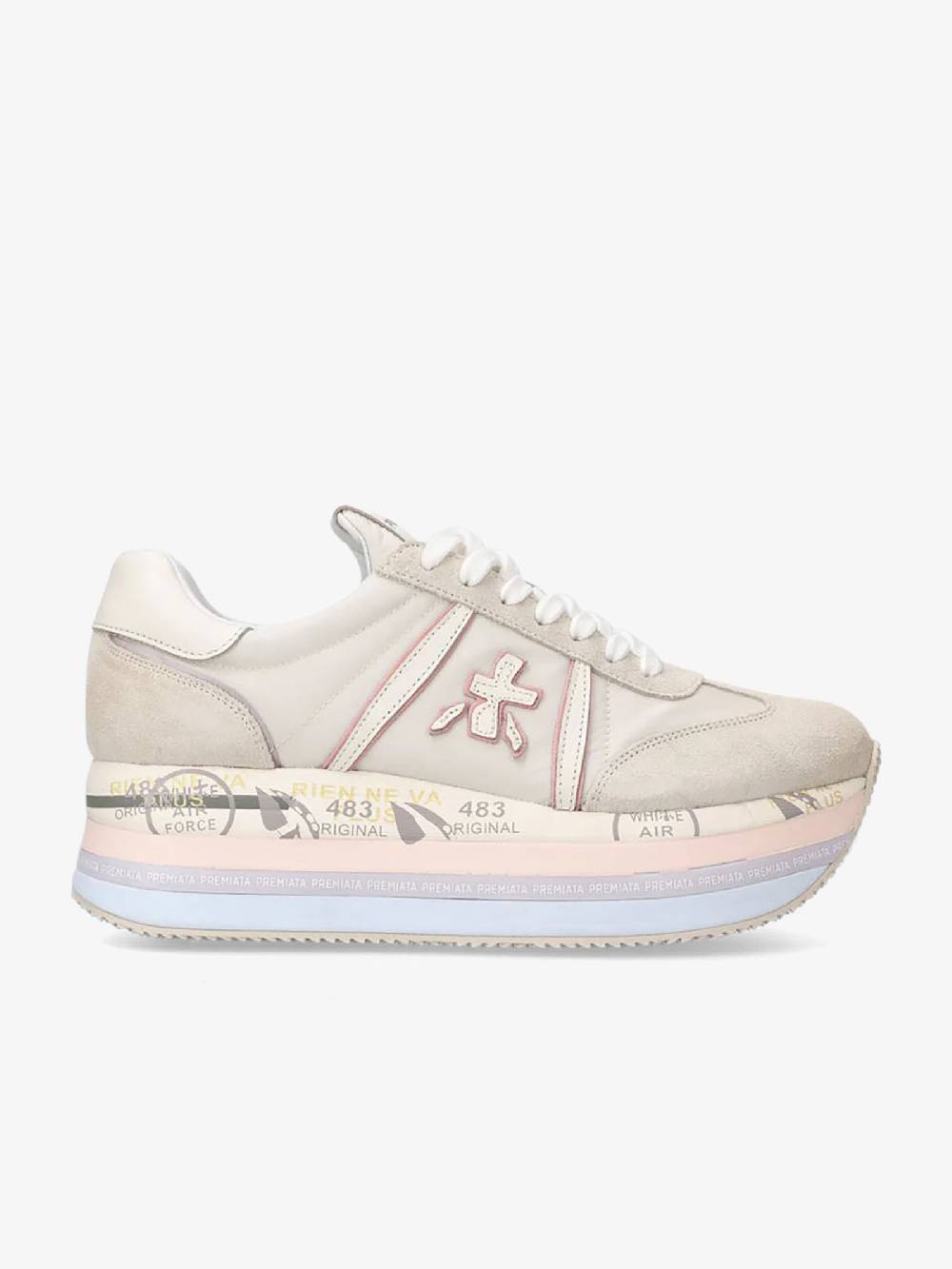 PREMIATA Sneakers BETH 6234 donna pelle beige