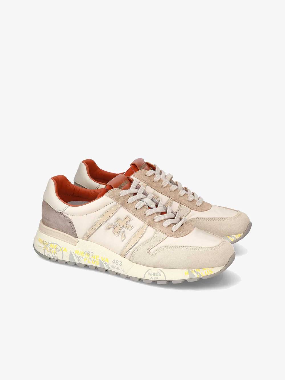PREMIATA Sneakers LANDER 6633 Uomo Pelle Beige