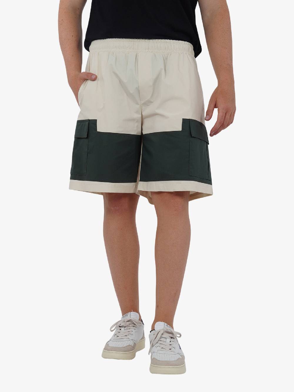 PRET A PORTER Bermuda M9S797 Uomo Cotone Panna