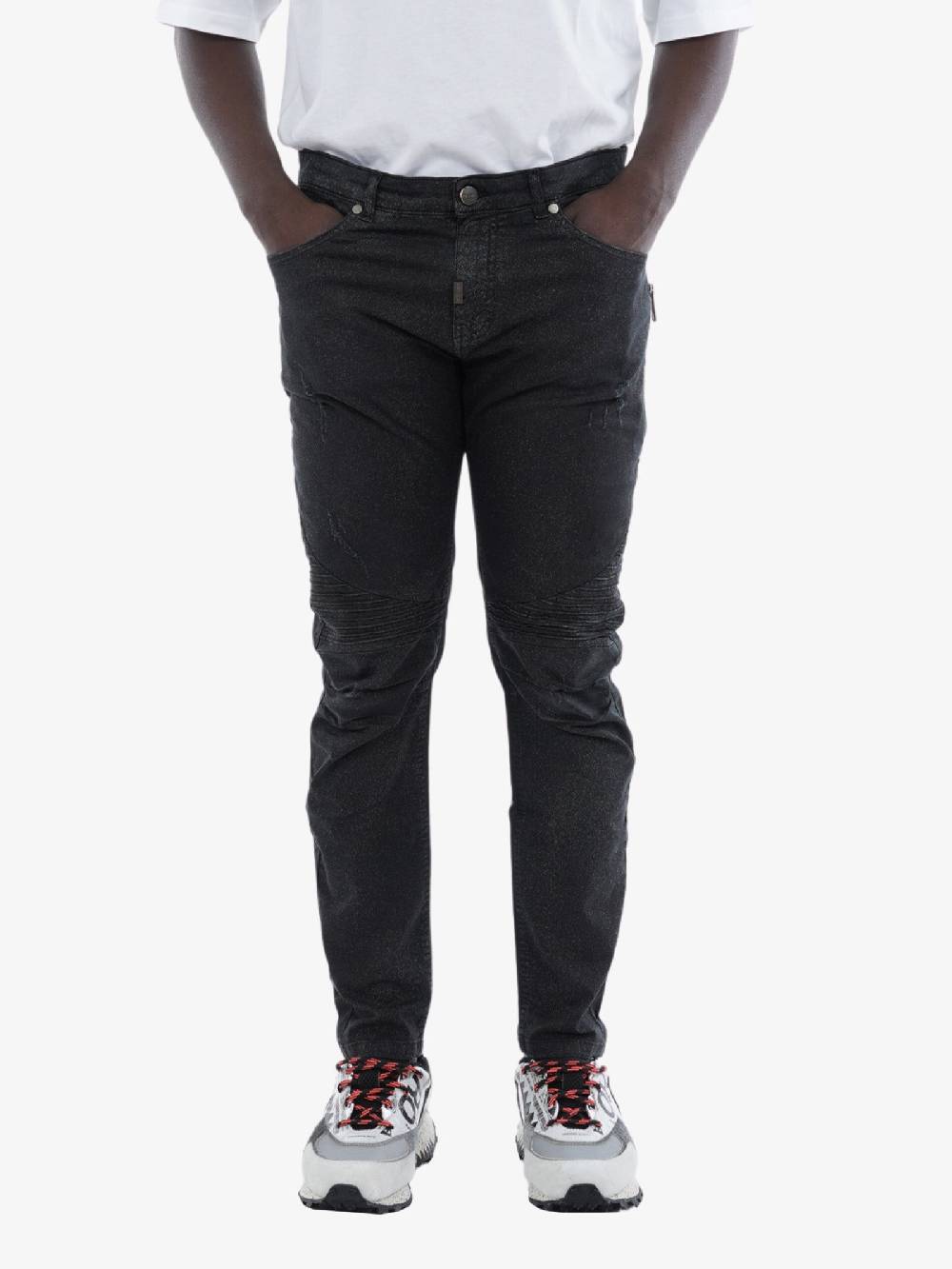 PRIME Jeans 4215 Distressed Uomo Nero