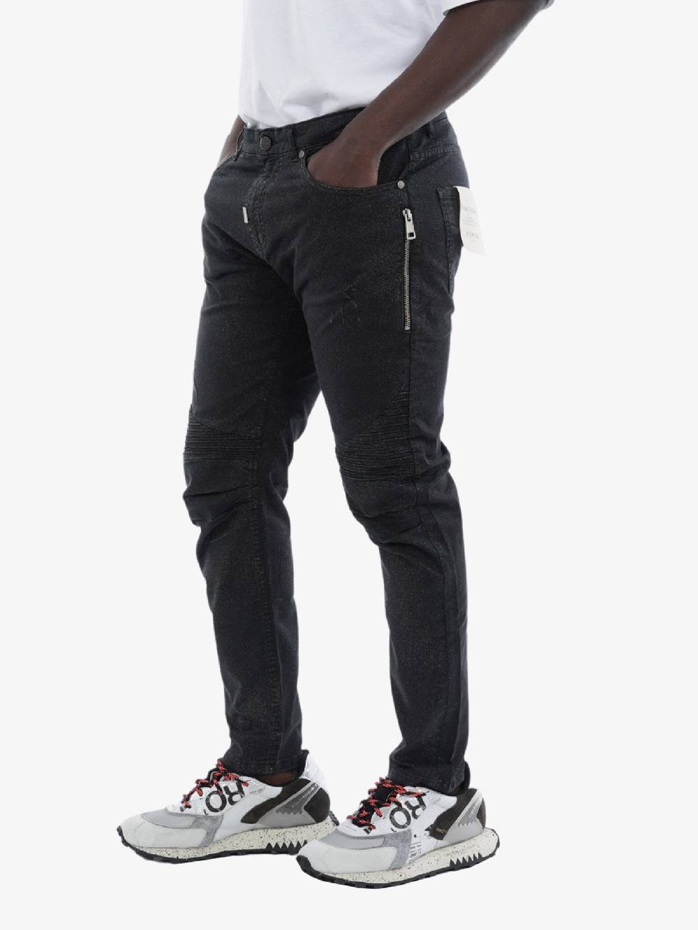 PRIME Jeans 4215 Distressed Uomo Nero