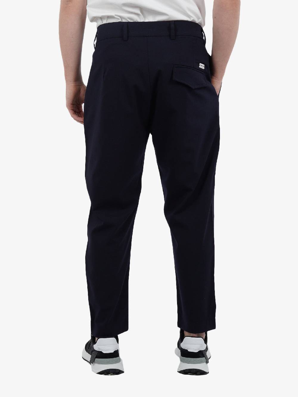 PRIME Pantalone In Misto Lana Uomo Blu Scuro