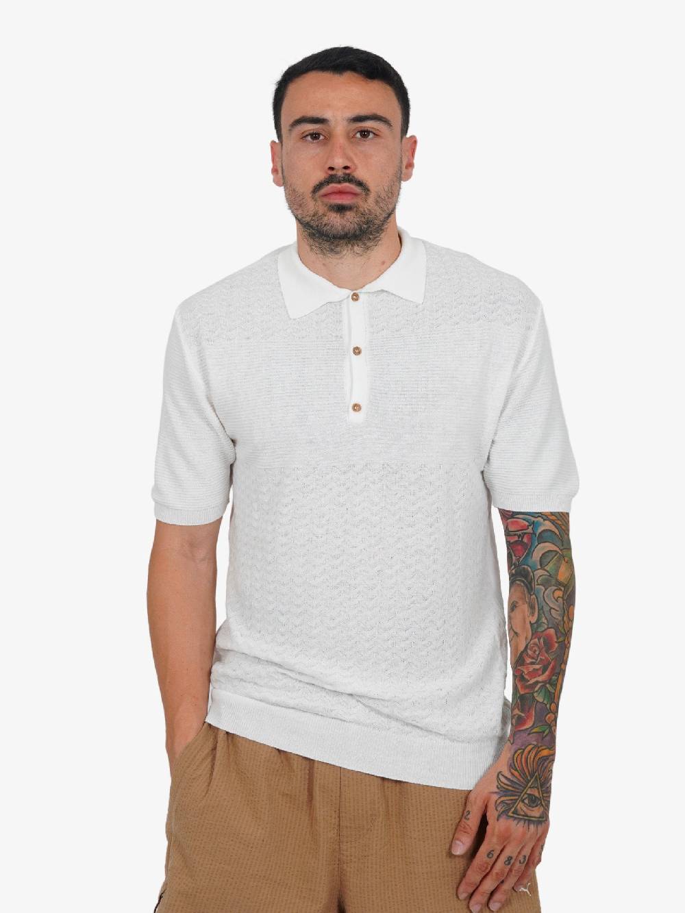 PRIME Polo In Cotone MA01 Uomo Burro