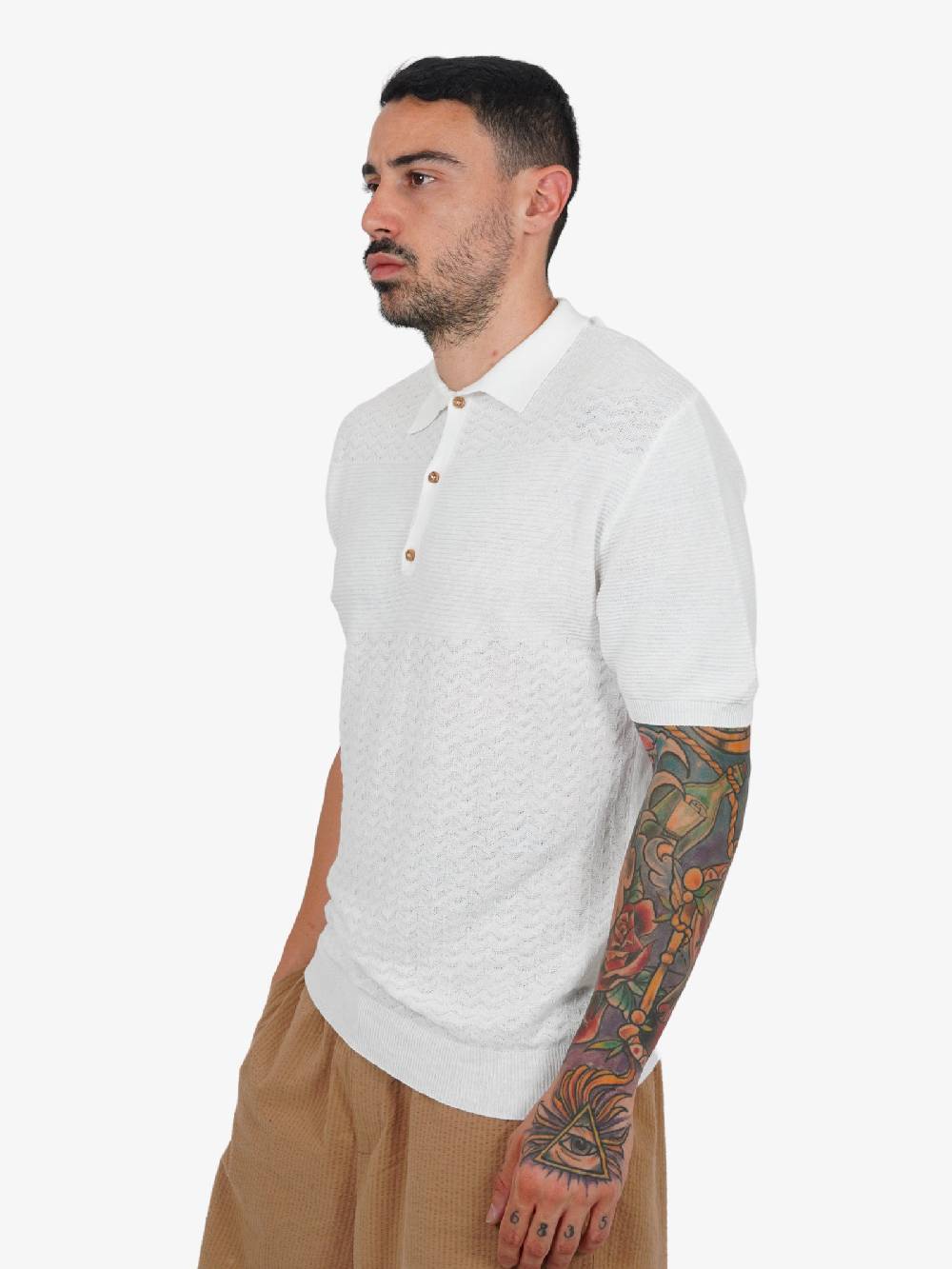 PRIME Polo In Cotone MA01 Uomo Burro