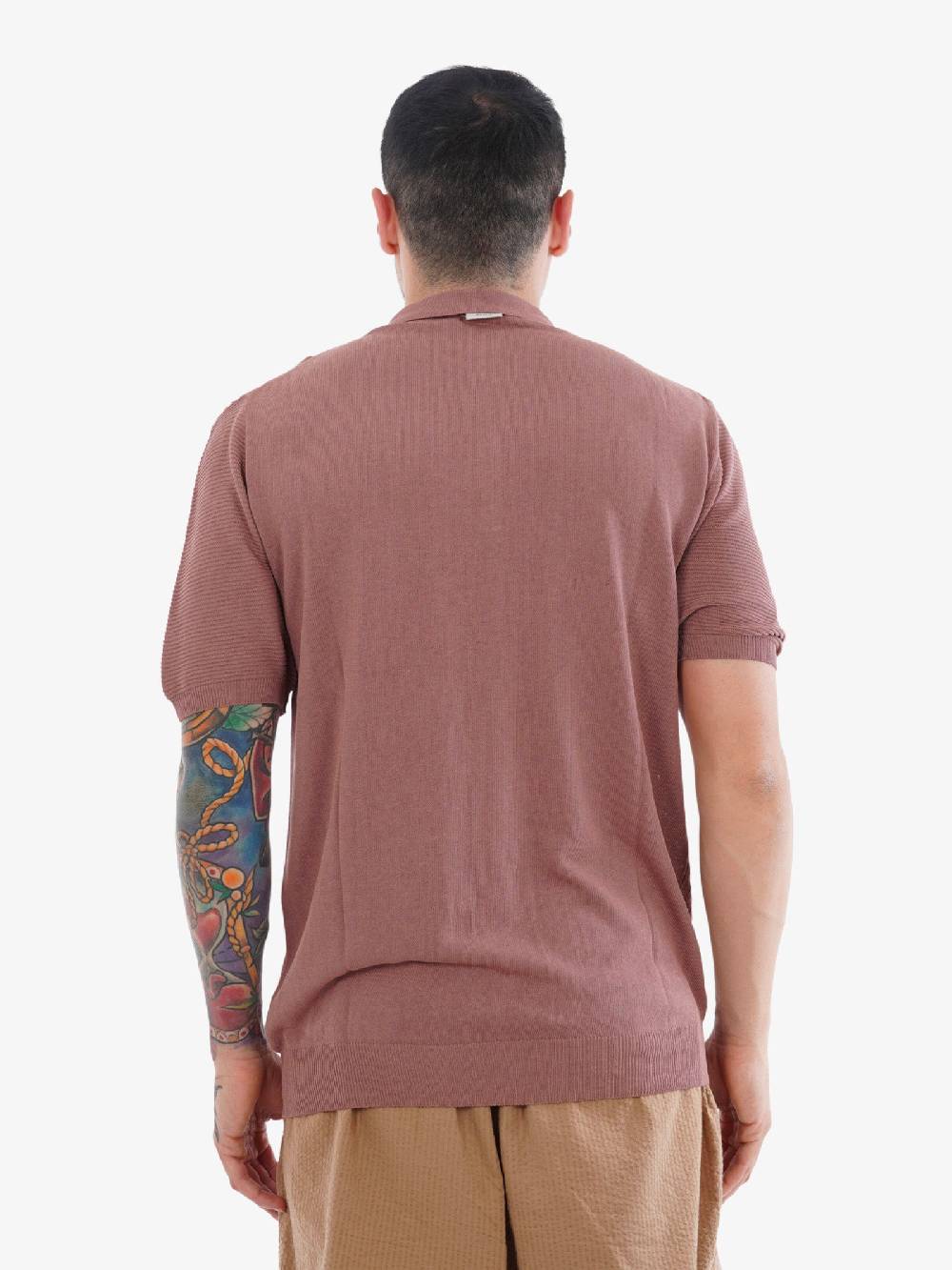 PRIME Polo In Cotone MA01 Uomo Salmone