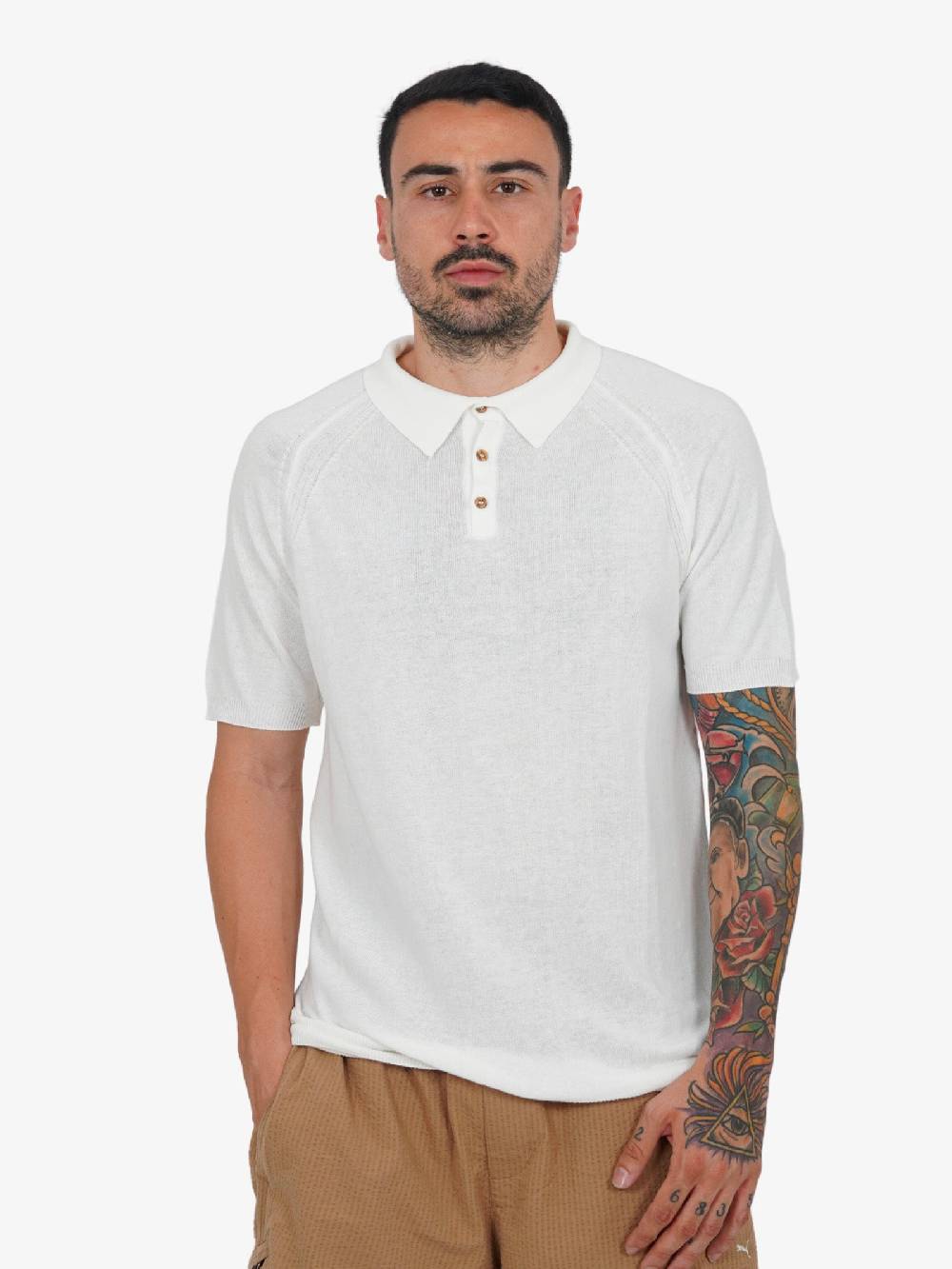 PRIME Polo In Cotone MA07 Uomo Burro