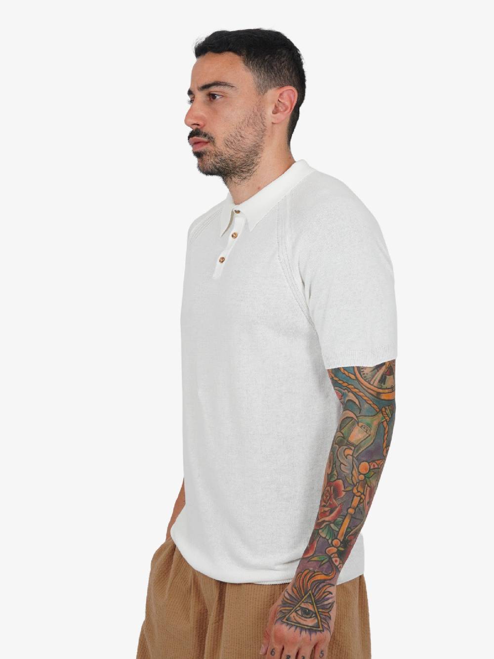 PRIME Polo In Cotone MA07 Uomo Burro