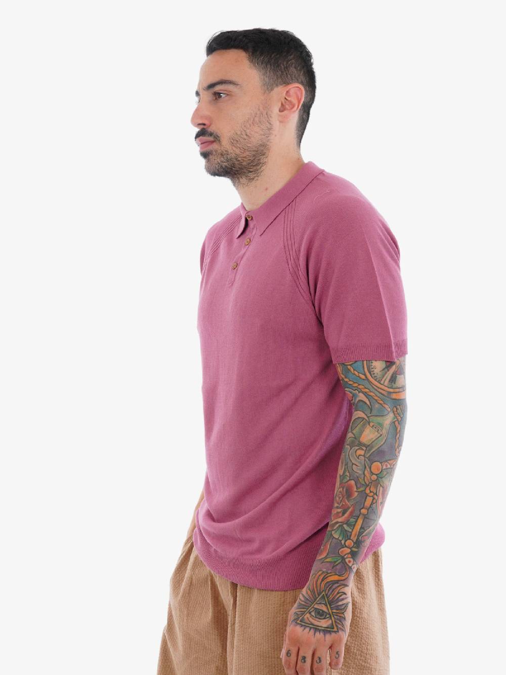 PRIME Polo In Cotone MA07 Uomo Lilla