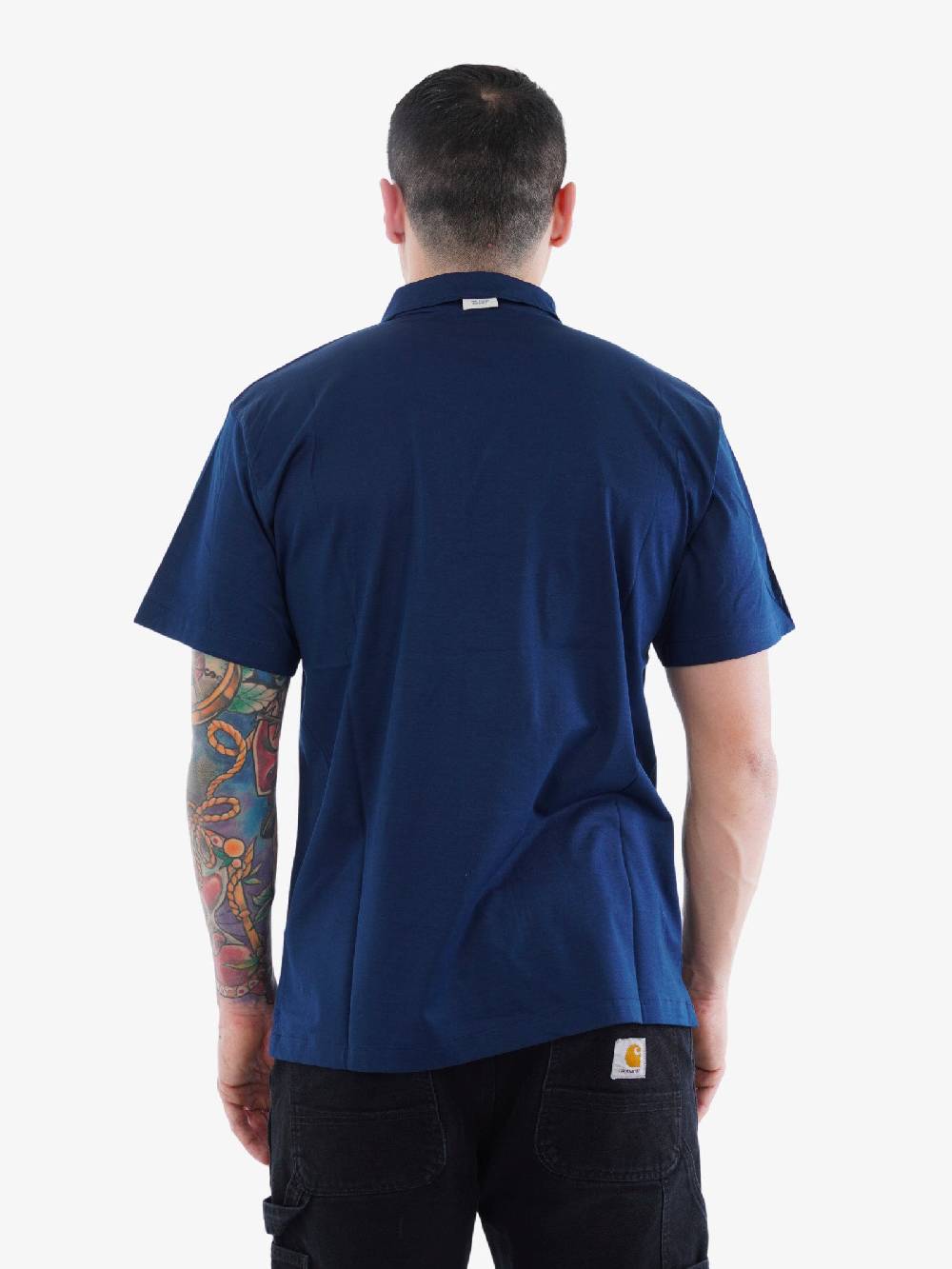 PRIME Polo Uomo Con Taschino Blu