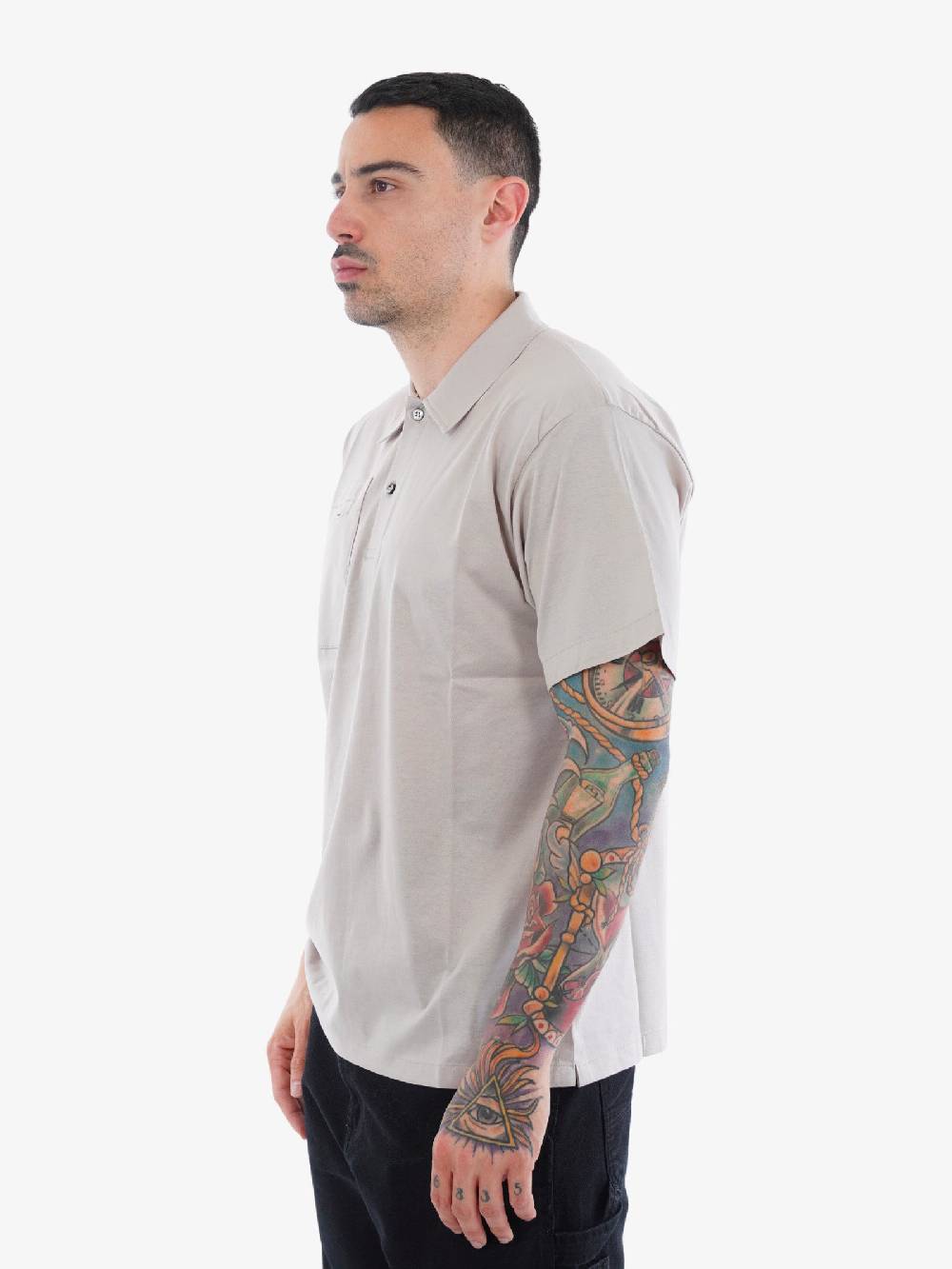 PRIME Polo Uomo Con Taschino Perla