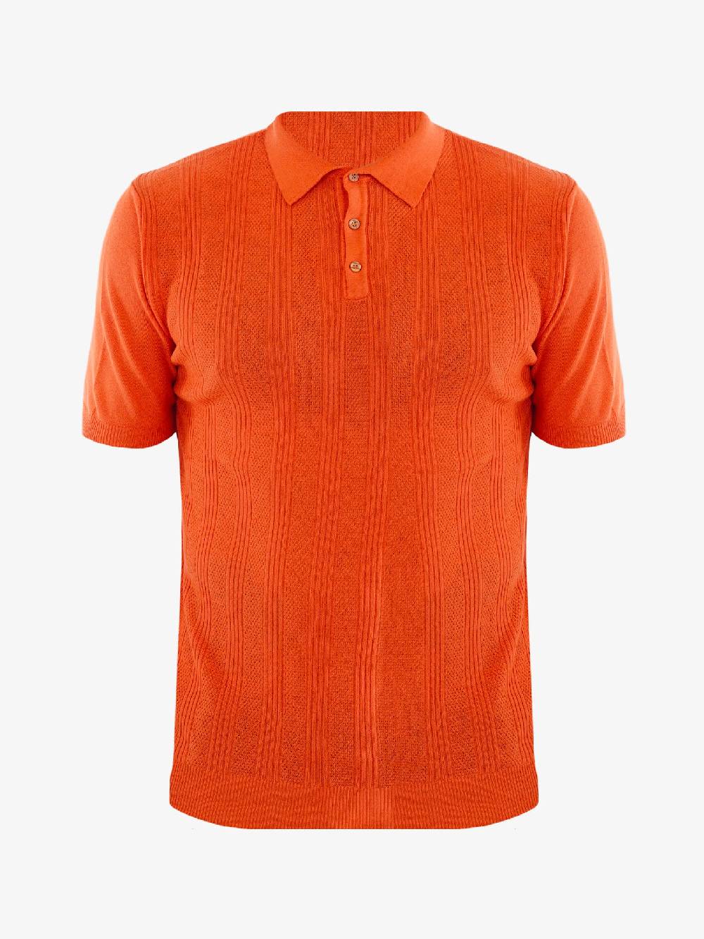 PRIME Polo uomo in cotone arancione