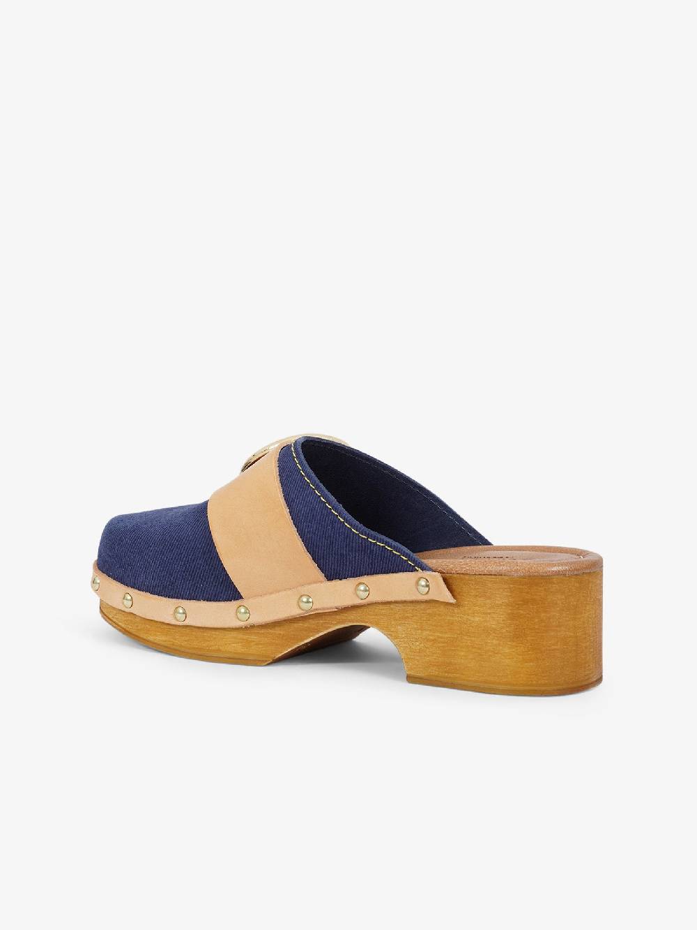 SANDRO ROSI Sabot Crosta Jeans 8840 Donna Pelle Denim