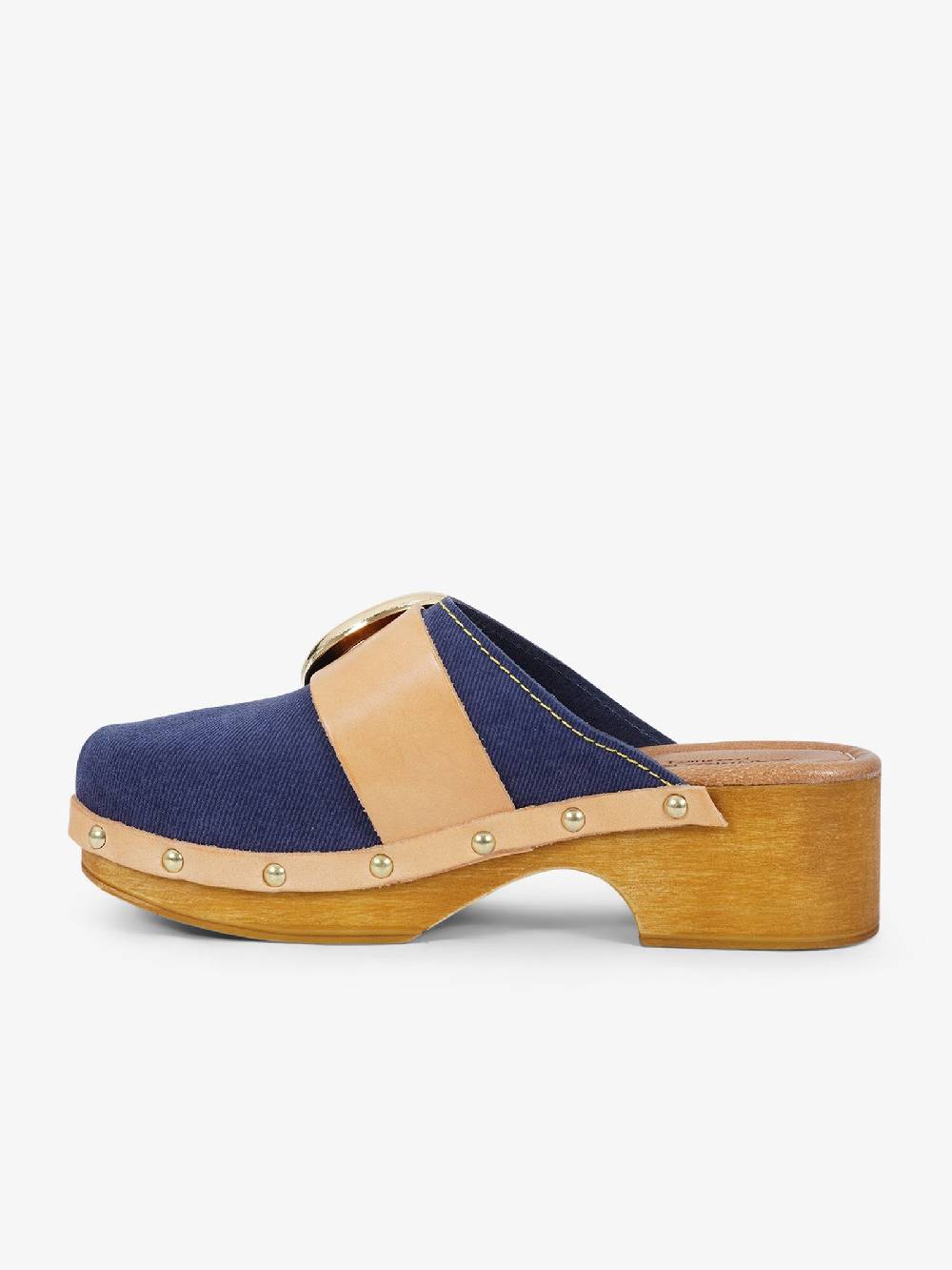 SANDRO ROSI Sabot Crosta Jeans 8840 Donna Pelle Denim