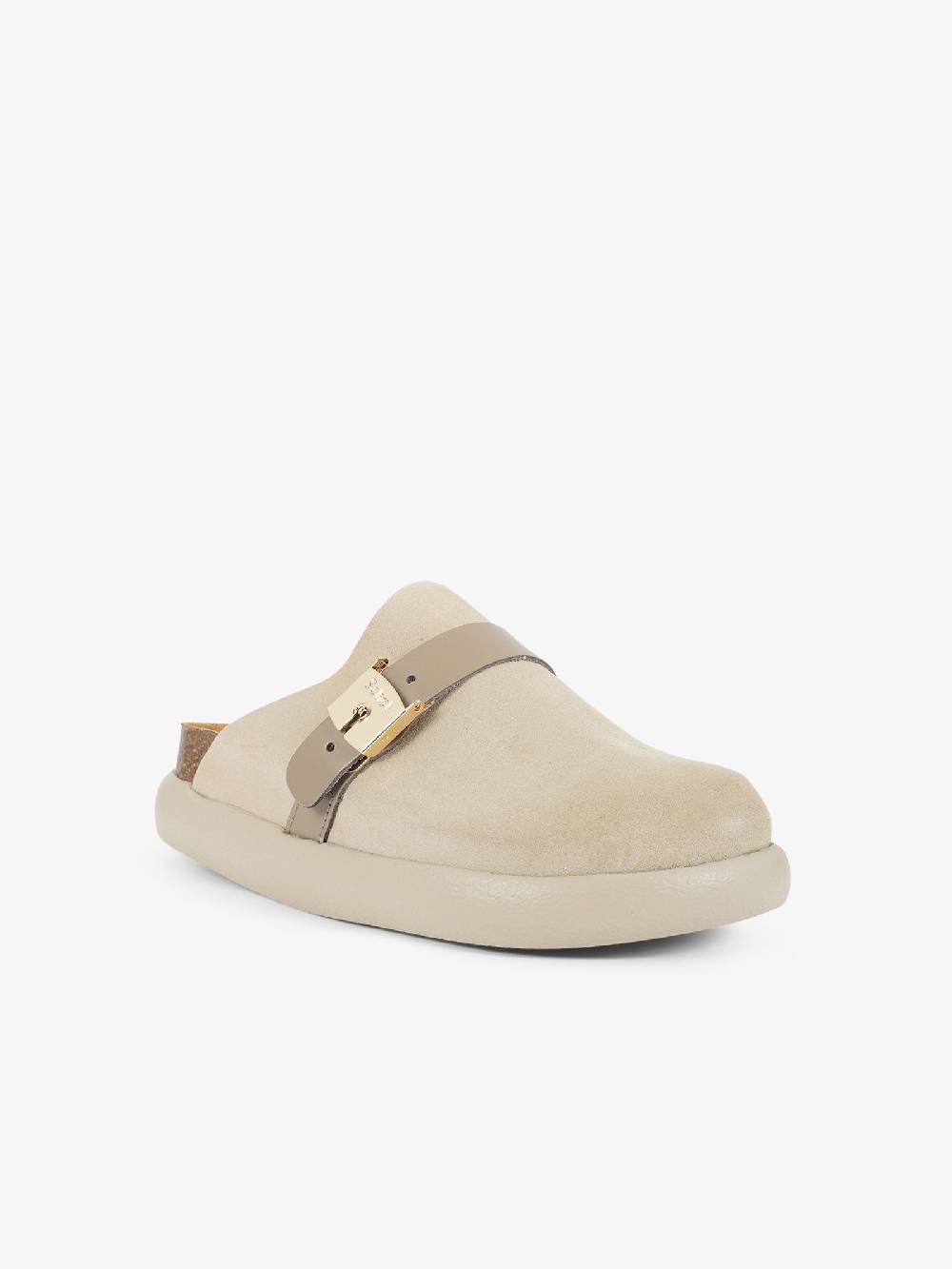 SCHOLL Sabot Ivy Buckle Camel Sde SA SL.F311691013 Donna Camoscio Marrone