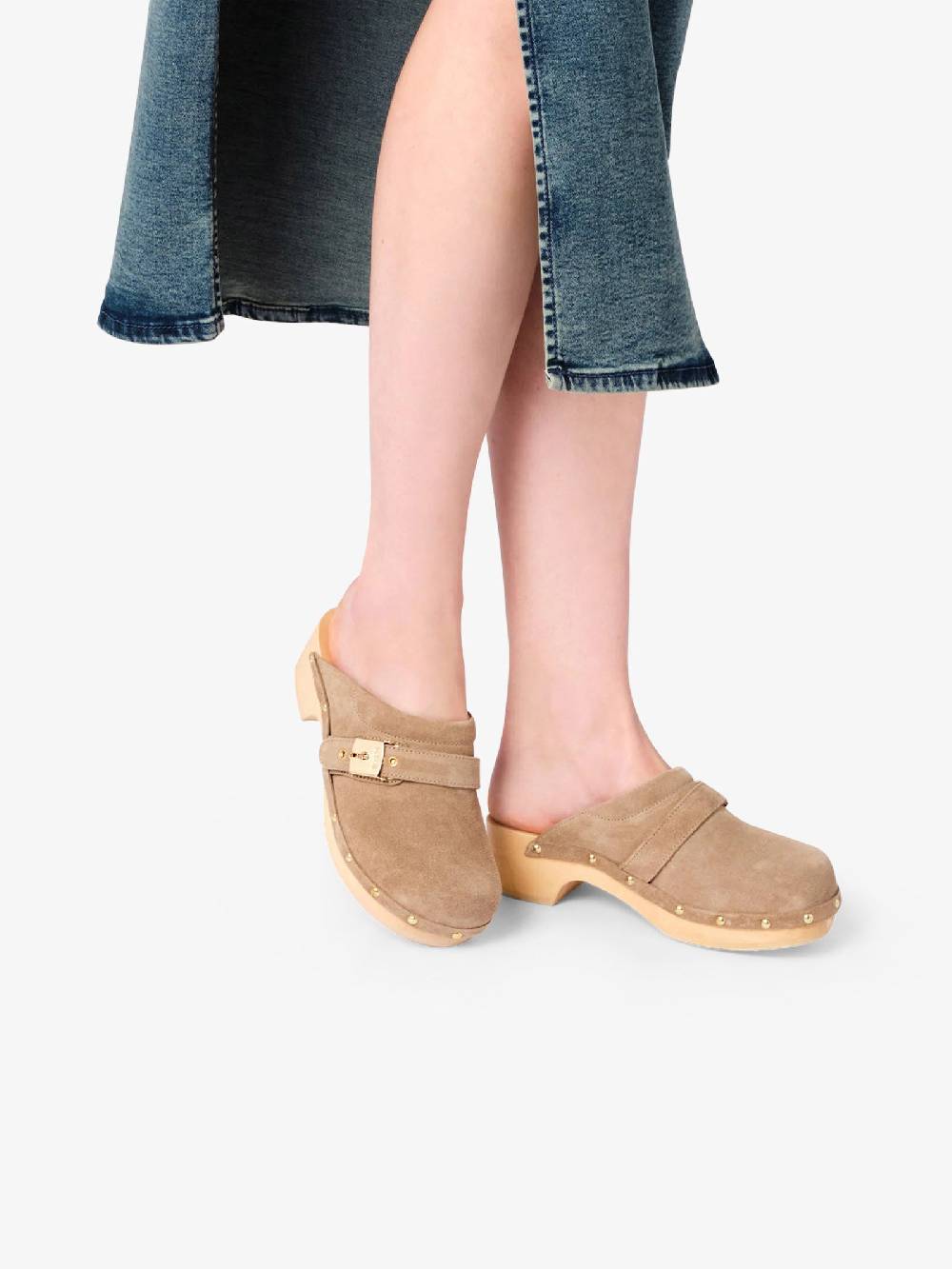 SCHOLL Sabot Pescura Clog 50 SL.F303571002 Donna Camoscio Beige