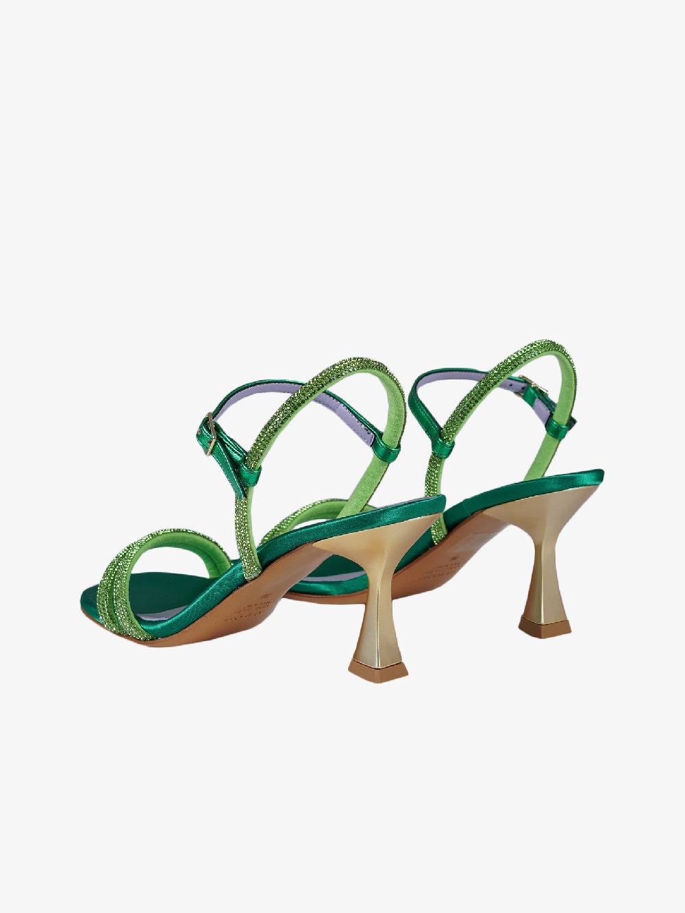 ALBANO Sandali 3318 Metal Smeraldo Donna Con Strass