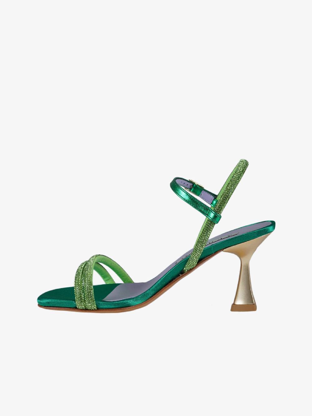 ALBANO Sandali 3318 Metal Smeraldo Donna Con Strass