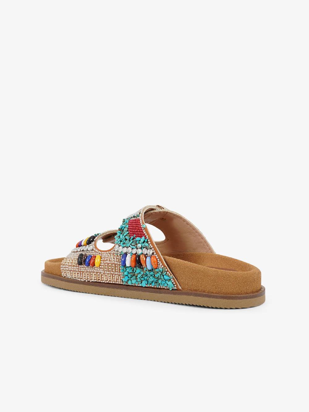 EXE' Sandali Bassi 559 SANTORINI 6-1 Donna Pelle Azzurro