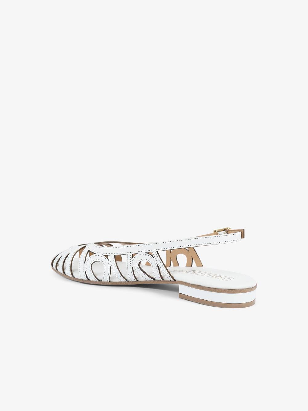 AQUACLARA Sandali Bassi CAPRAIA-20 Donna Pelle Bianco