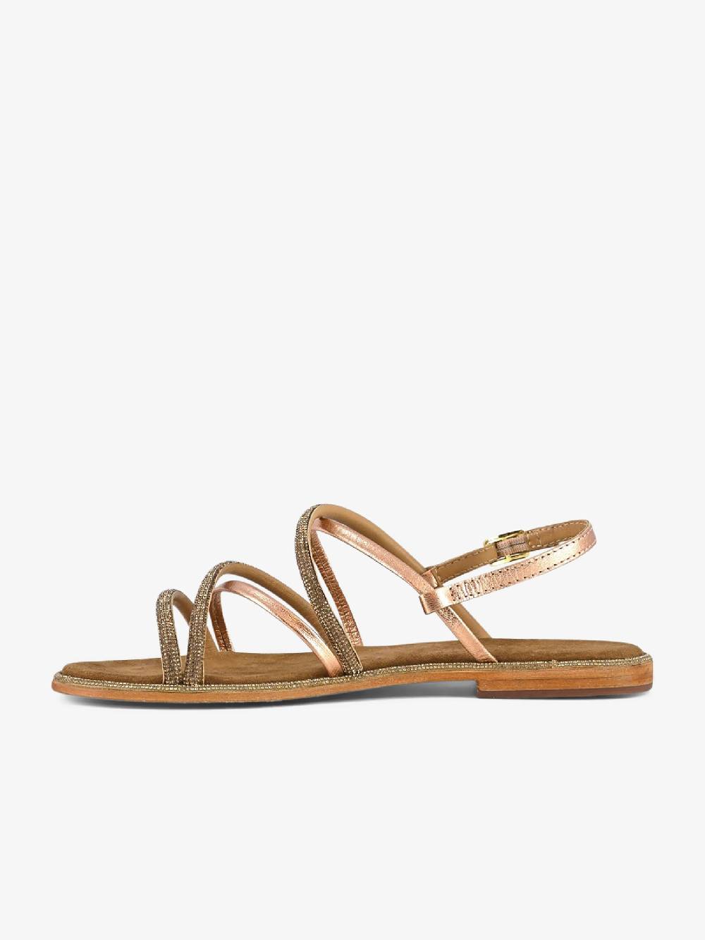 CB FUSION Sandali Bassi Con Cinturino Mix Con Strass CBF.R224007 Donna Pelle Rosa