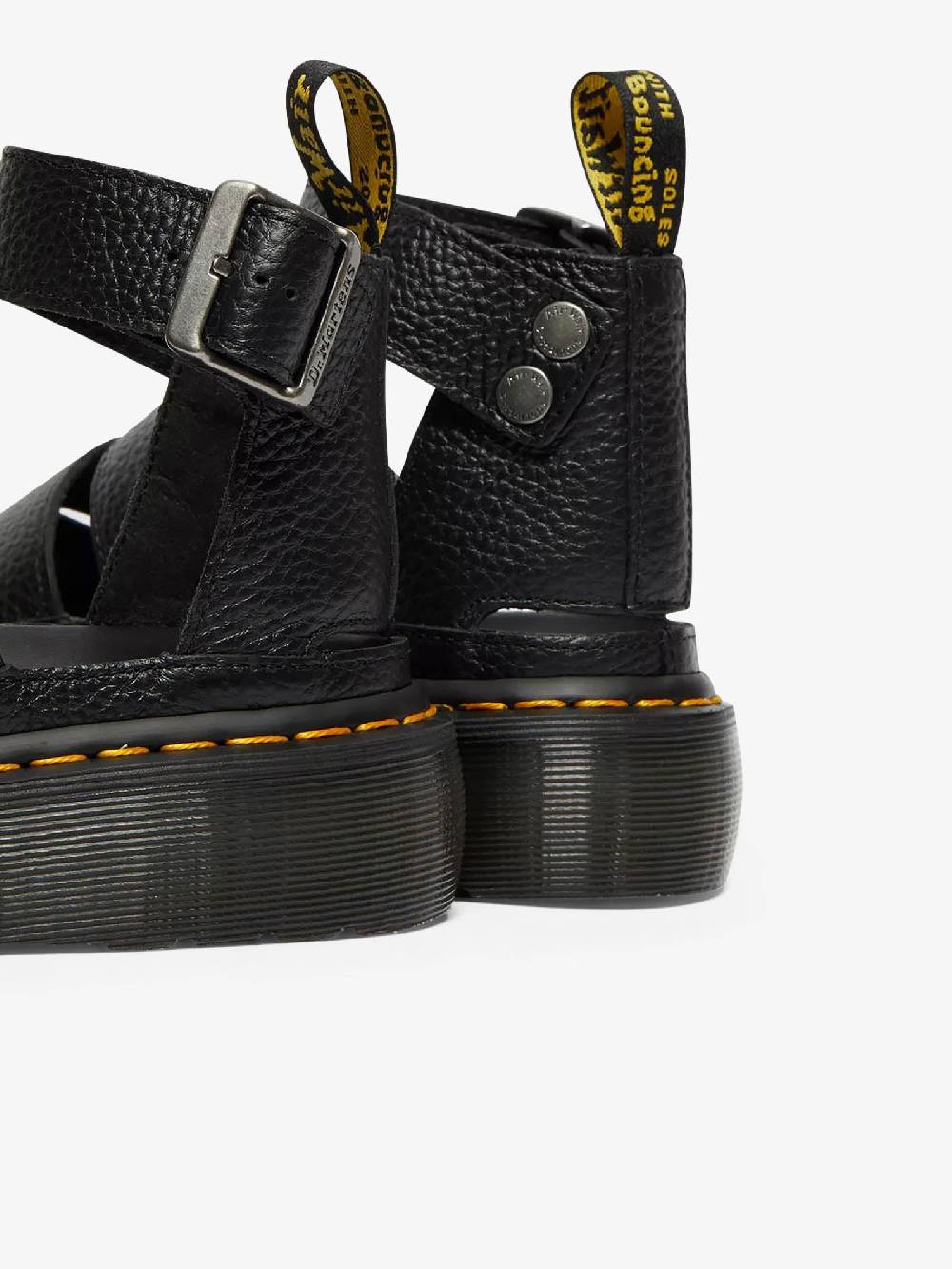 DR. MARTENS Sandali Bassi Con Platform QUAD CLARISSA II 24476001 Donna Pelle Nero