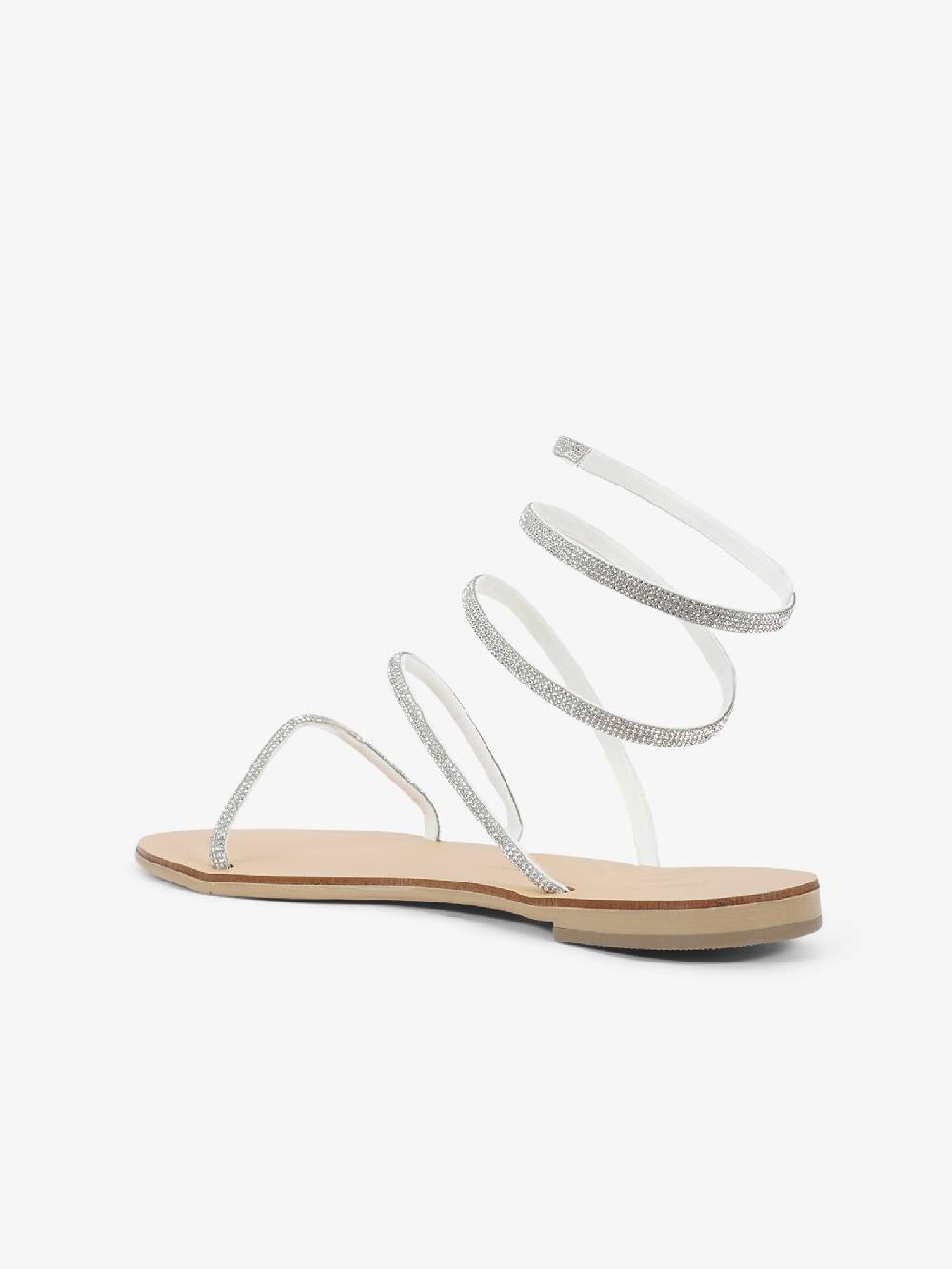 NICOLAS LAINAS Sandali Bassi Crystal 64-CE Donna Argento