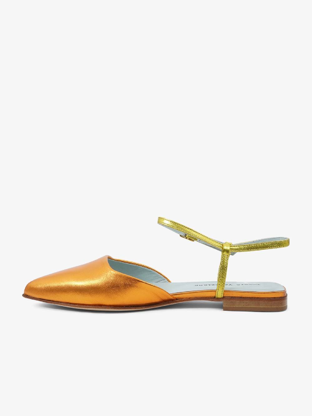 POESIE VENEZIANE Sandali Bassi DF34 Donna Leather Arancione