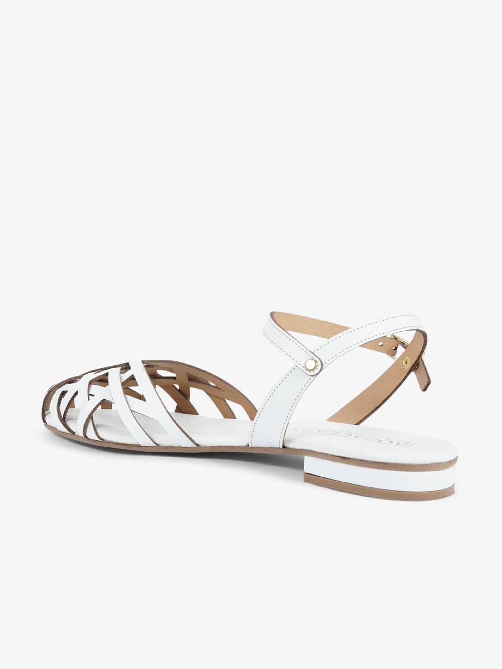 AQUACLARA Sandali Bassi ITACA-20 Donna Pelle Bianco