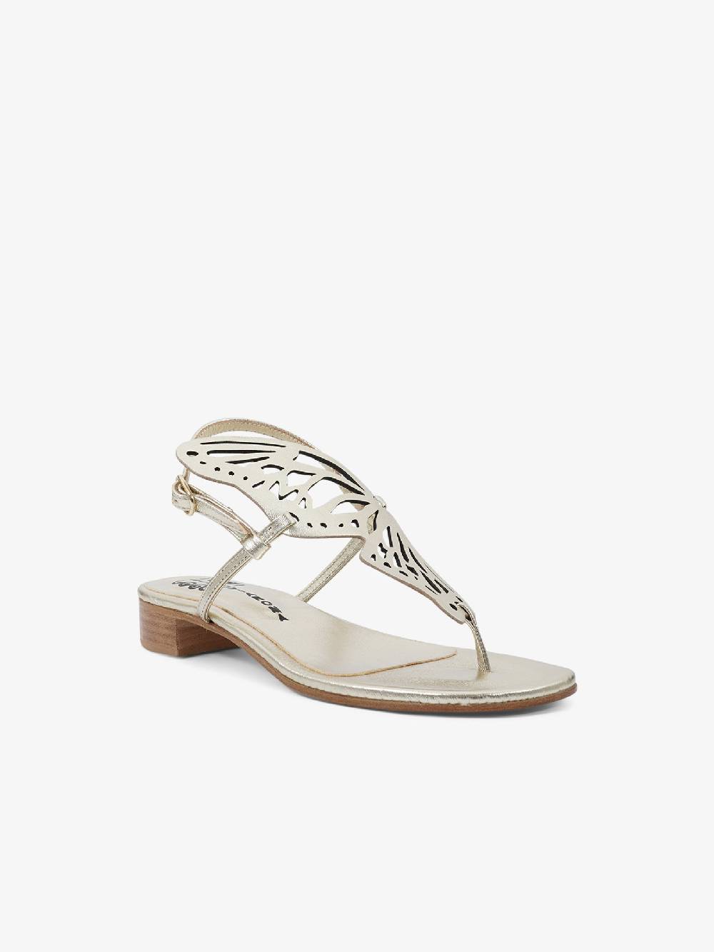 SIANO VIA ROMA Sandali Bassi Laminato Platino 4 Donna Pelle Oro