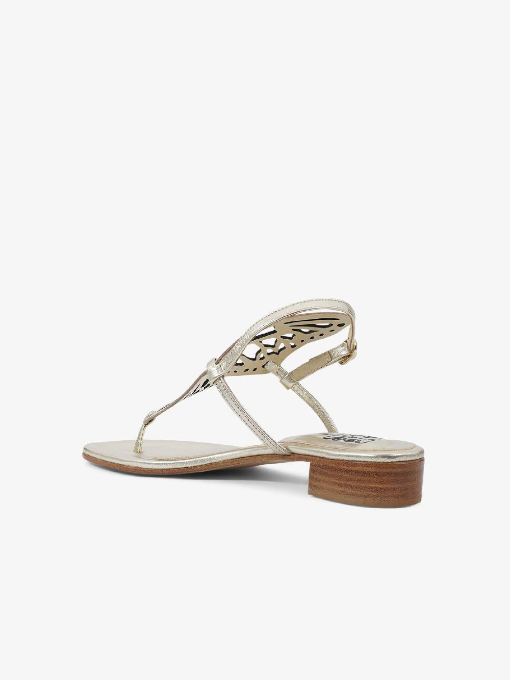 SIANO VIA ROMA Sandali Bassi Laminato Platino 4 Donna Pelle Oro