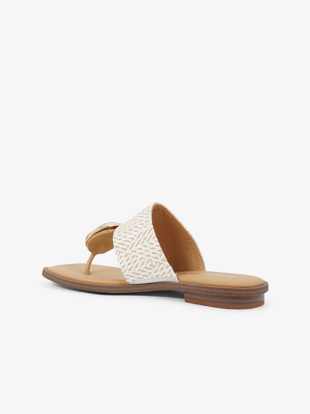 NOA HARMON Sandali Bassi Margot 9226 Donna Rafia Bianco