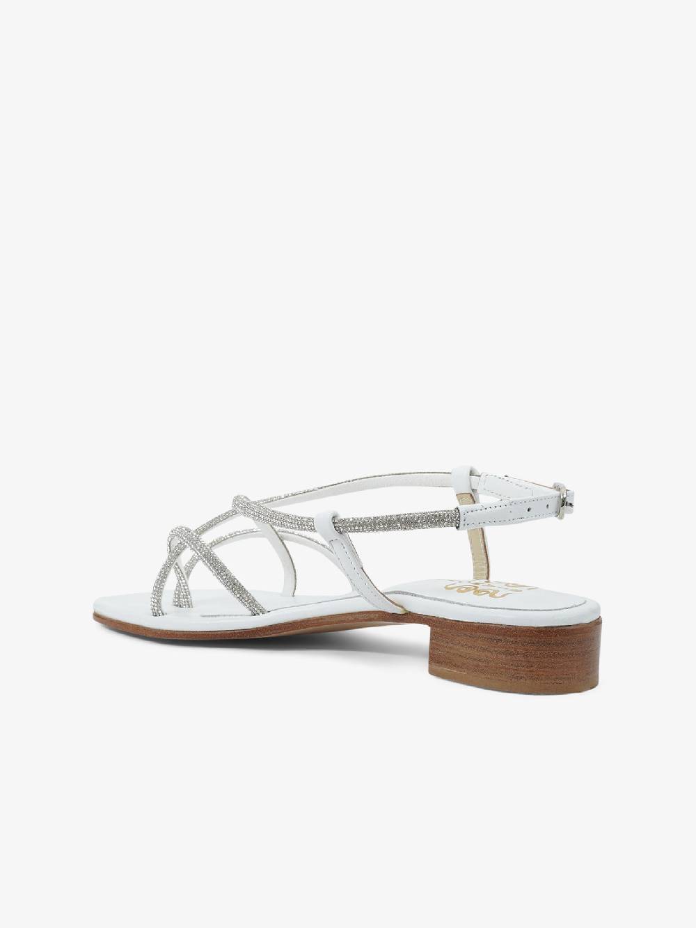 SIANO VIA ROMA Sandali Bassi Nappa 32 Donna Pelle Bianco