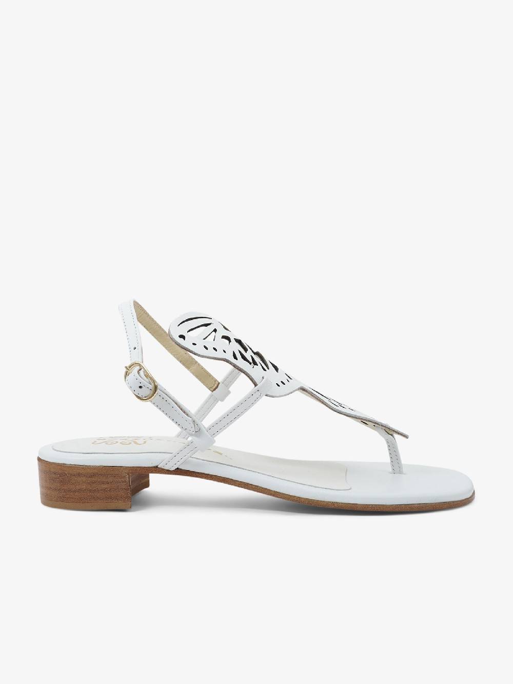 SIANO VIA ROMA Sandali bassi nappa 4 donna pelle bianco