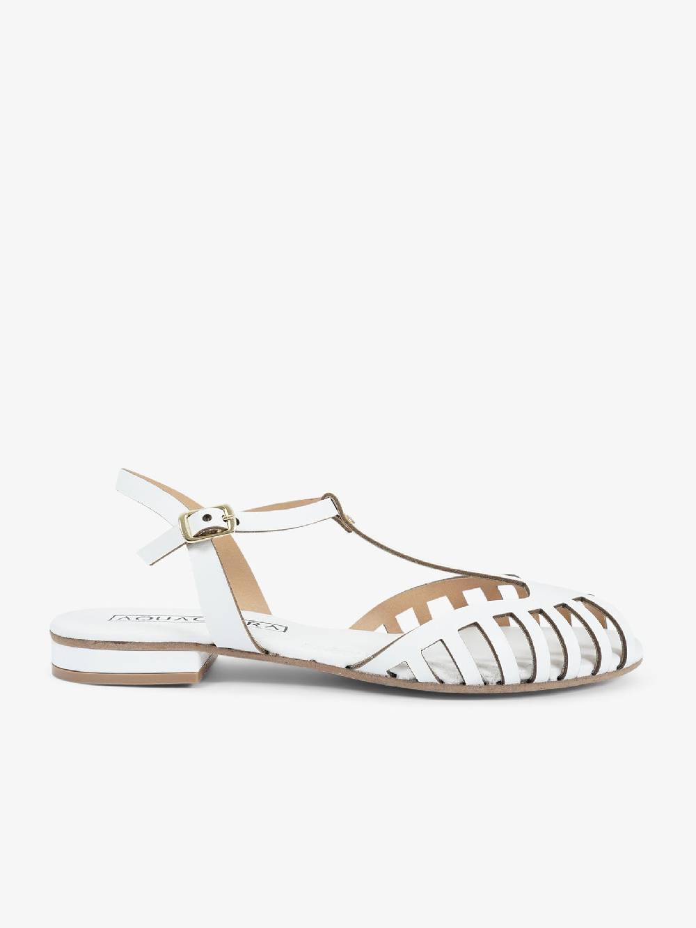 AQUACLARA Sandali bassi STROMBOLI-20 donna pelle bianco