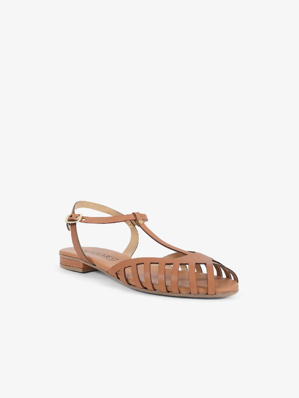 AQUACLARA Sandali Bassi STROMBOLI-20 Donna Pelle Marrone